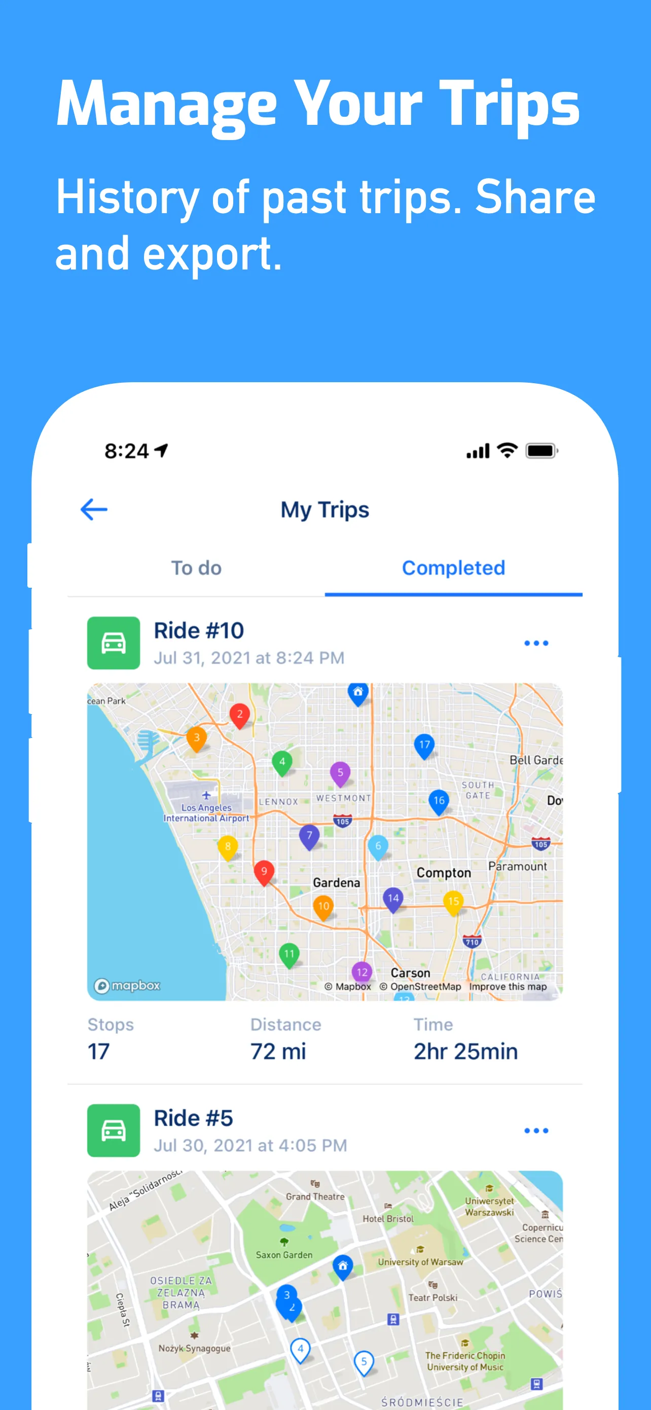 Route Planner, Delivery, MyWay iphone screenshot 5