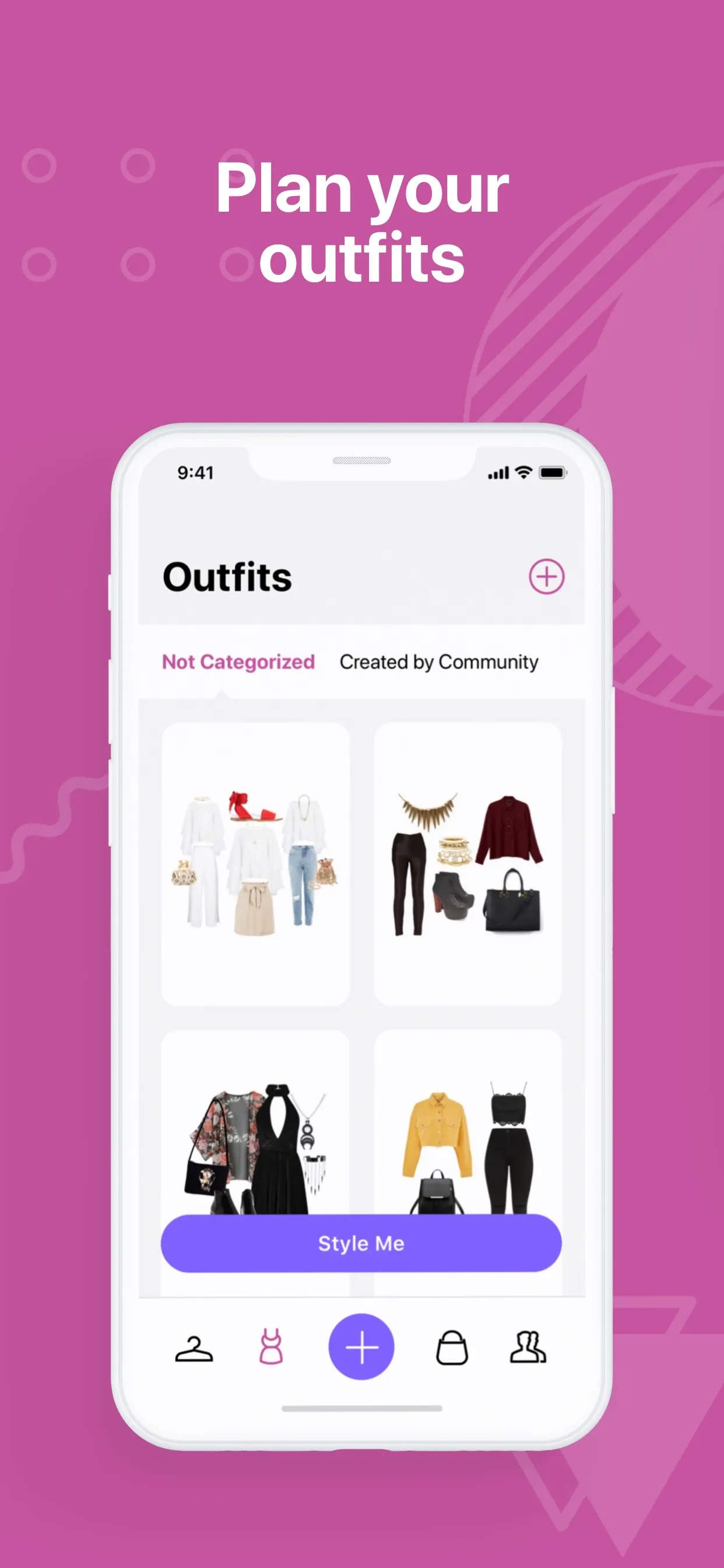 Pureple Outfit Planner iphone screenshot 3