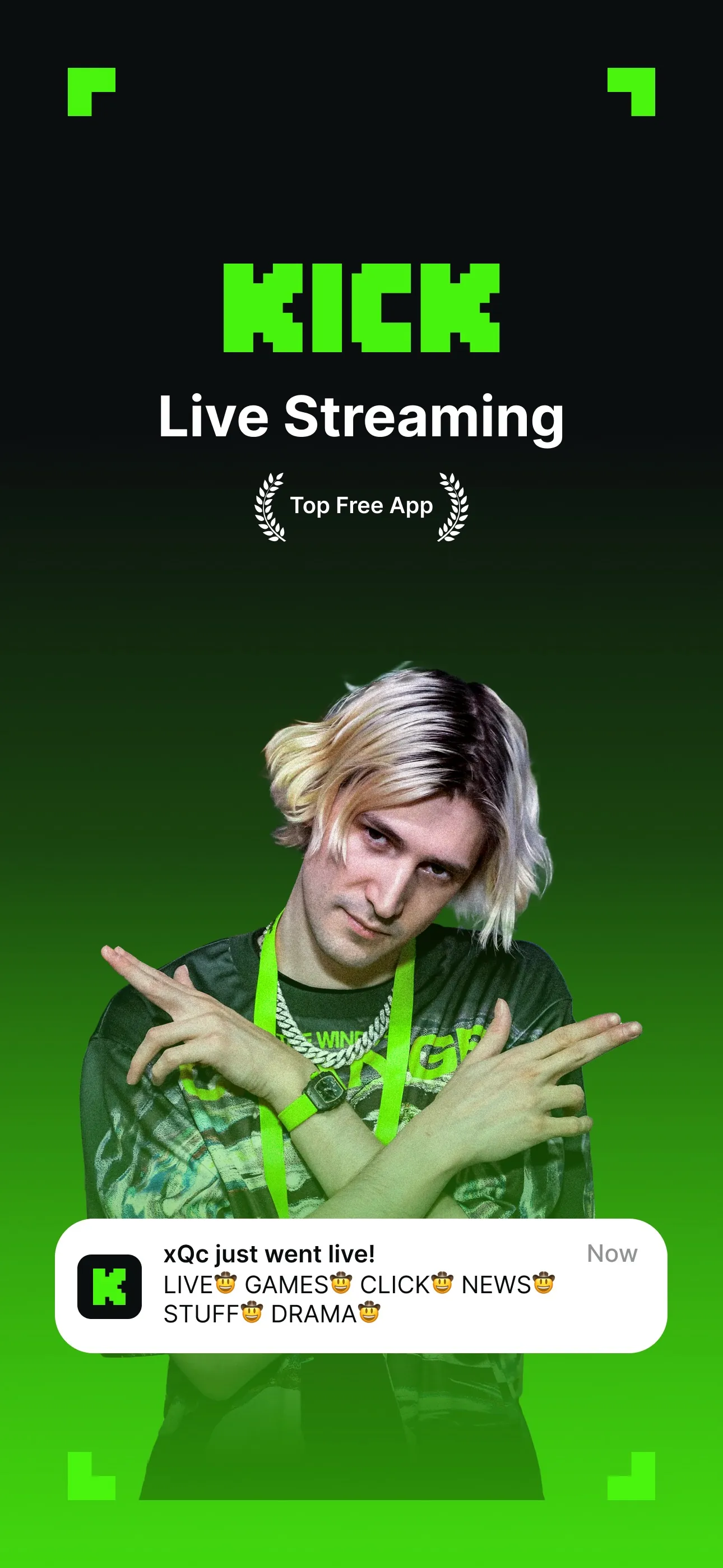 Kick - Live Streaming iphone screenshot 1