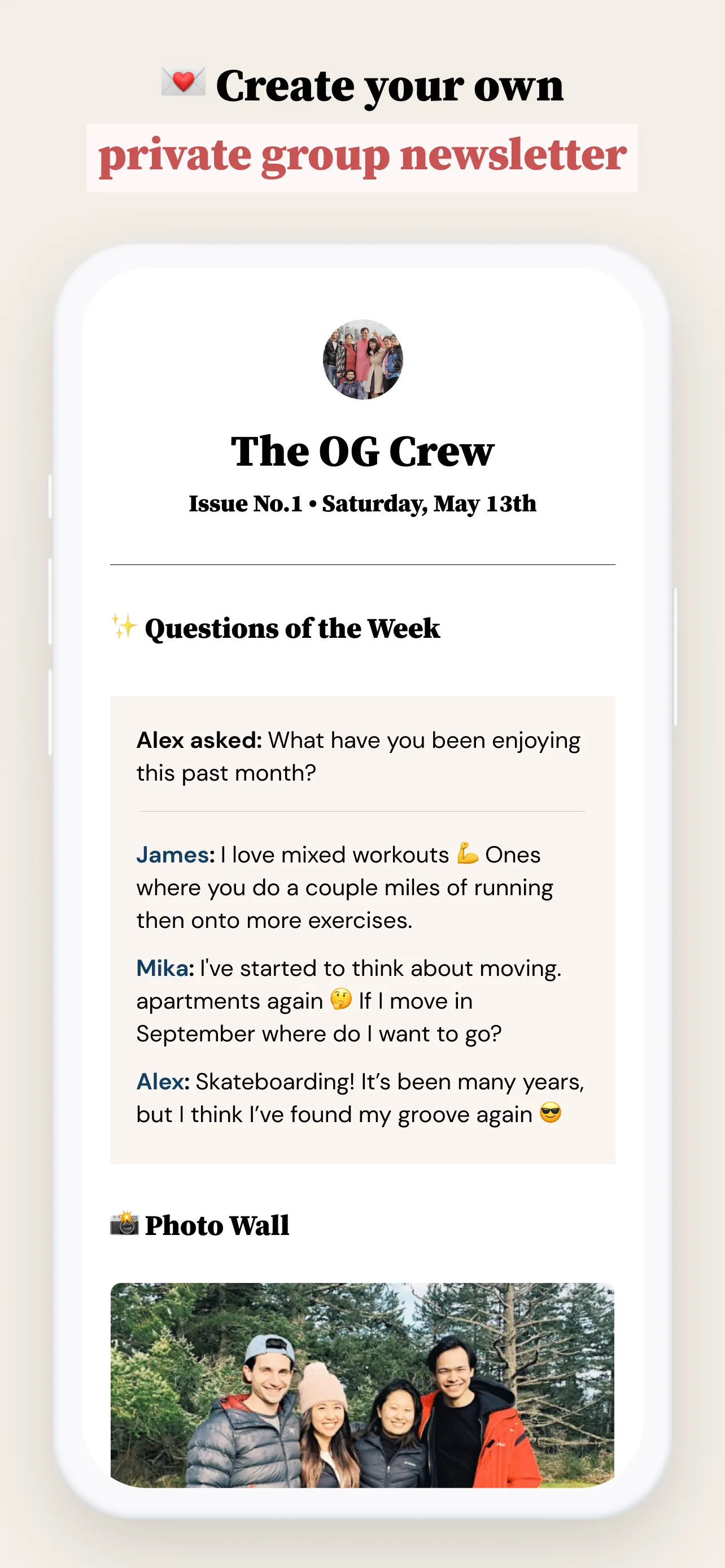 Letterloop: Group Newsletters iphone screenshot 1