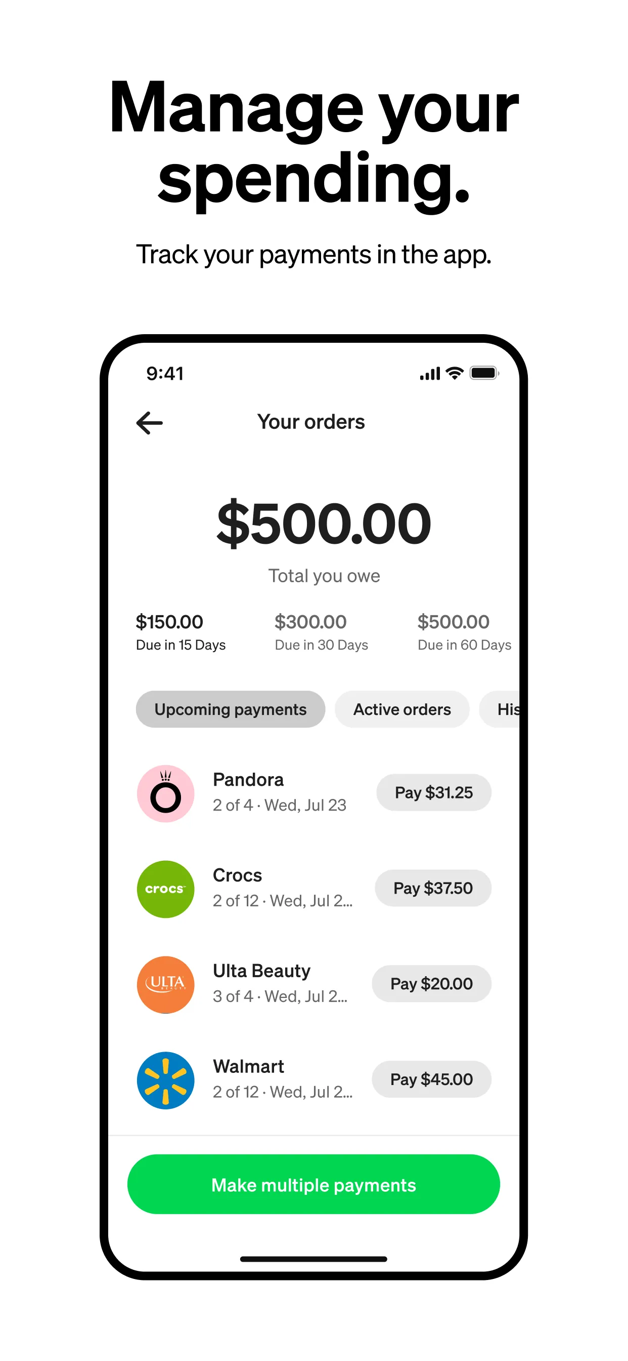 Afterpay: Pay over time iphone screenshot 5