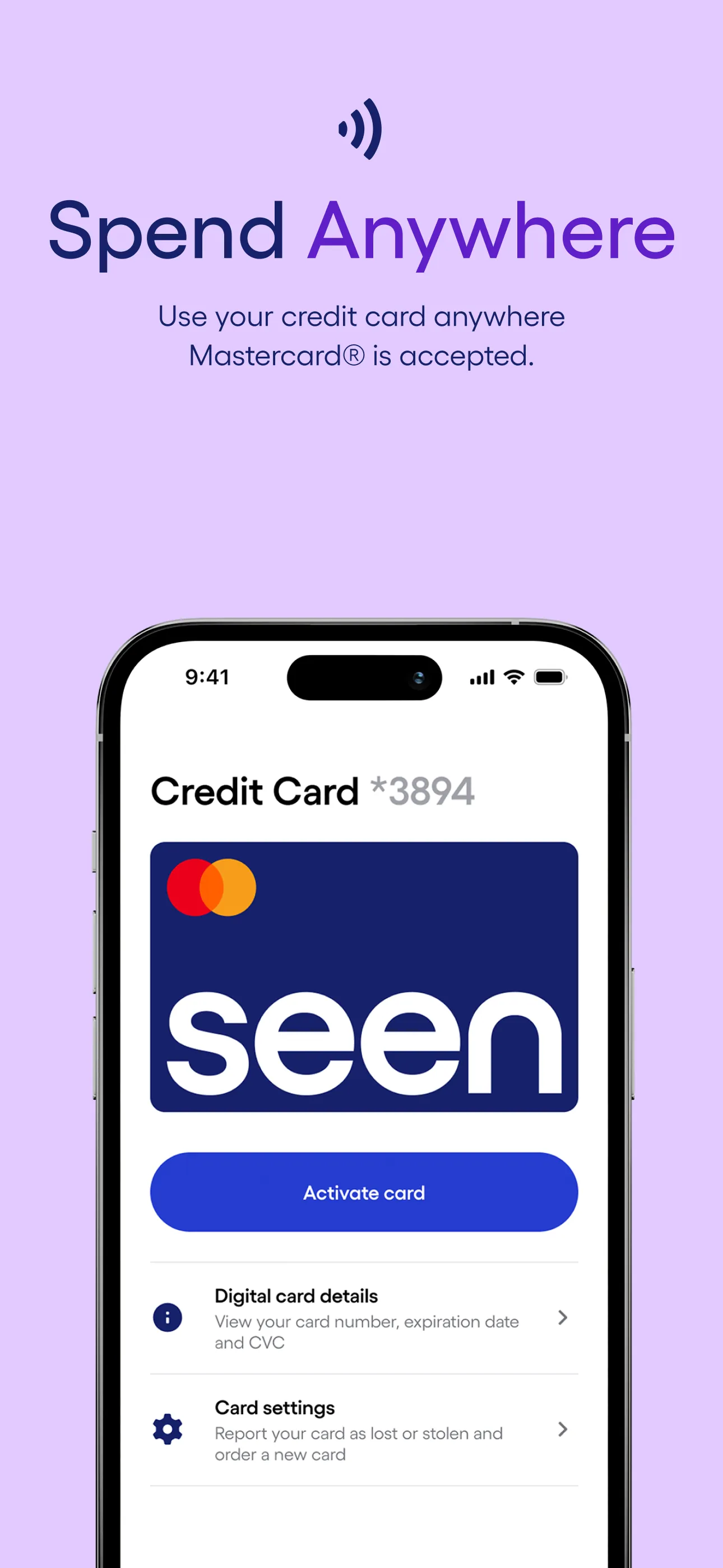 Seen Mobile - Build Credit iphone screenshot 7