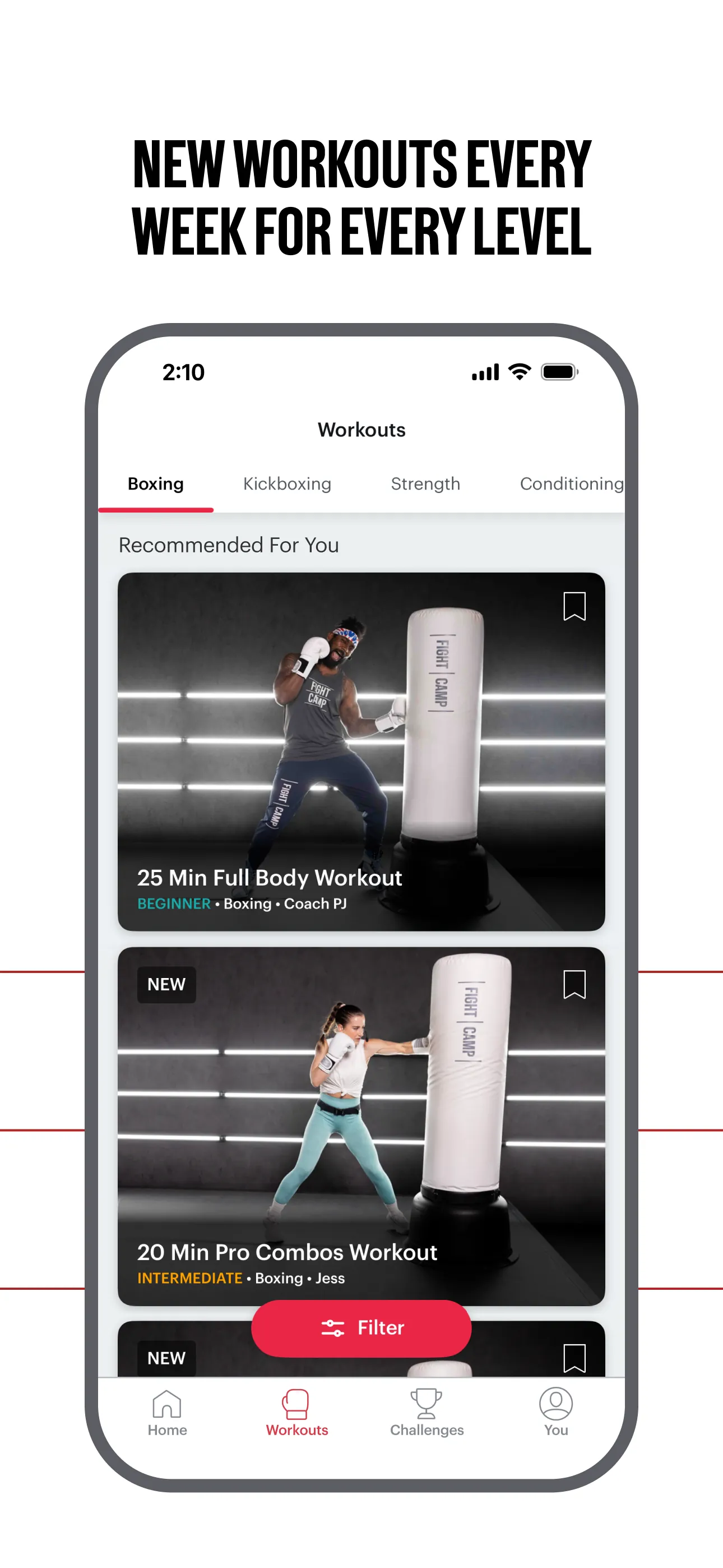 FightCamp Home Boxing Workouts iphone screenshot 4