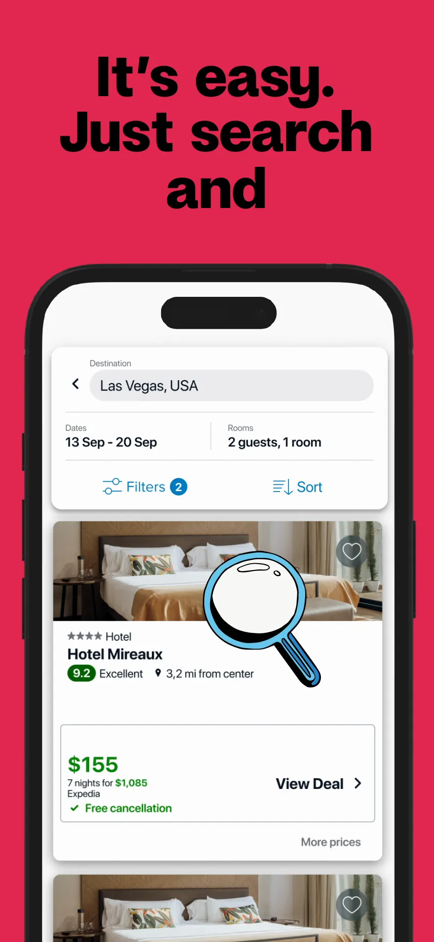 trivago: Compare hotel prices iphone screenshot 1