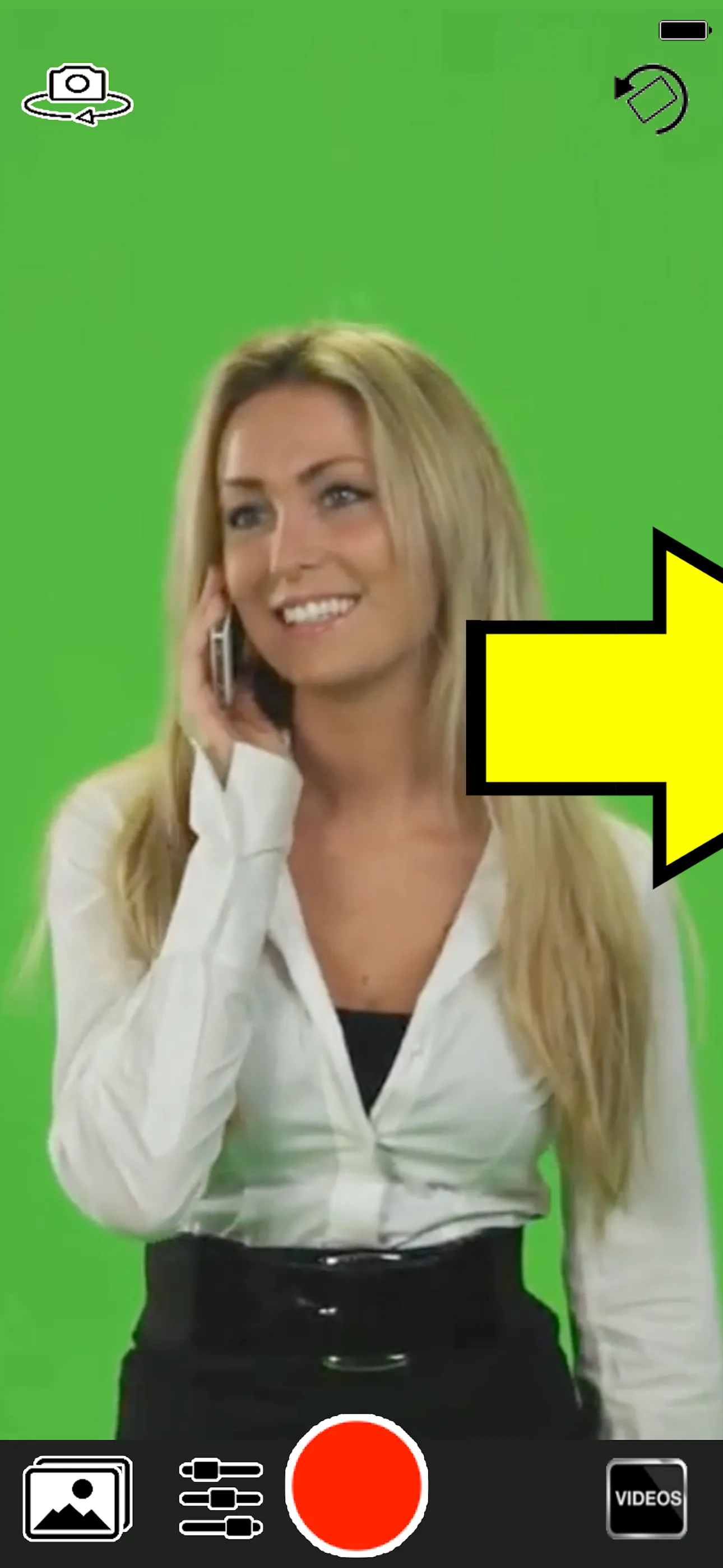 Green Screen Live Video Record iphone screenshot 2