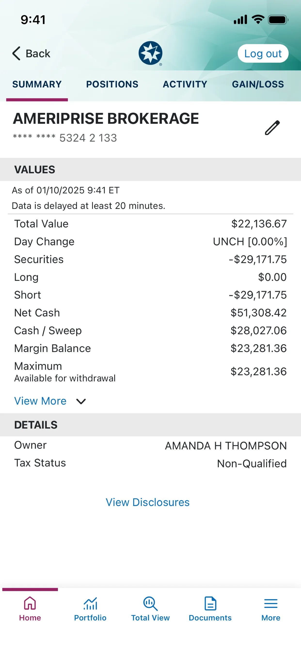 Ameriprise Financial iphone screenshot 2