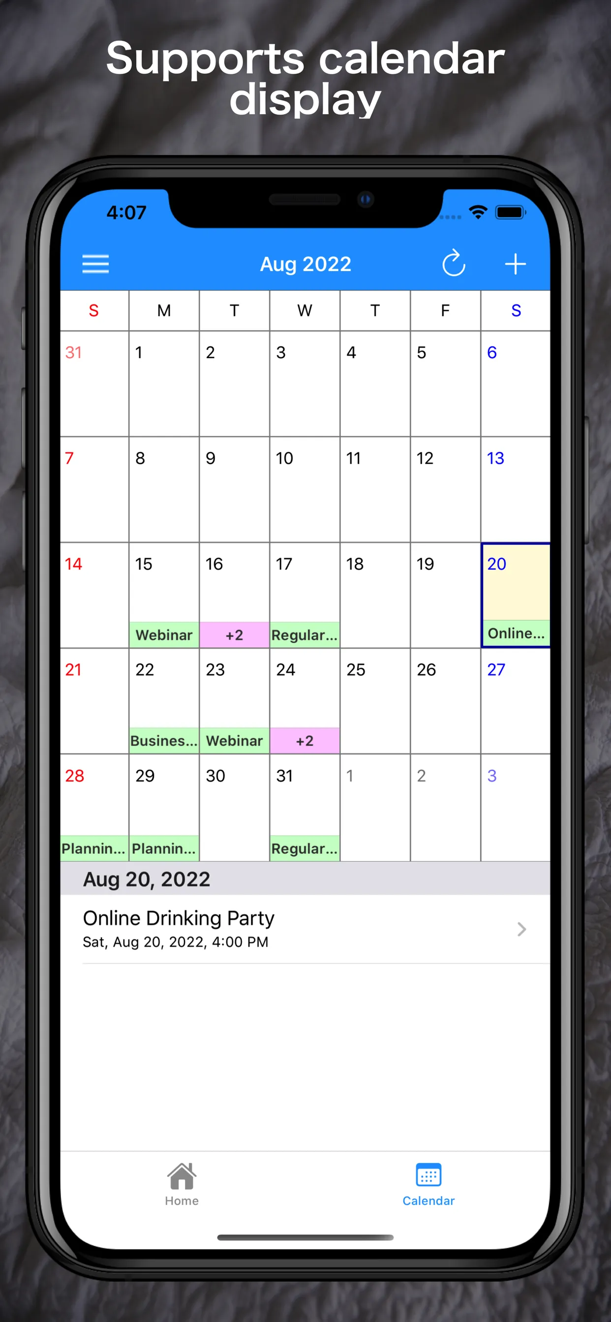 Online Meetings Schedule iphone screenshot 4