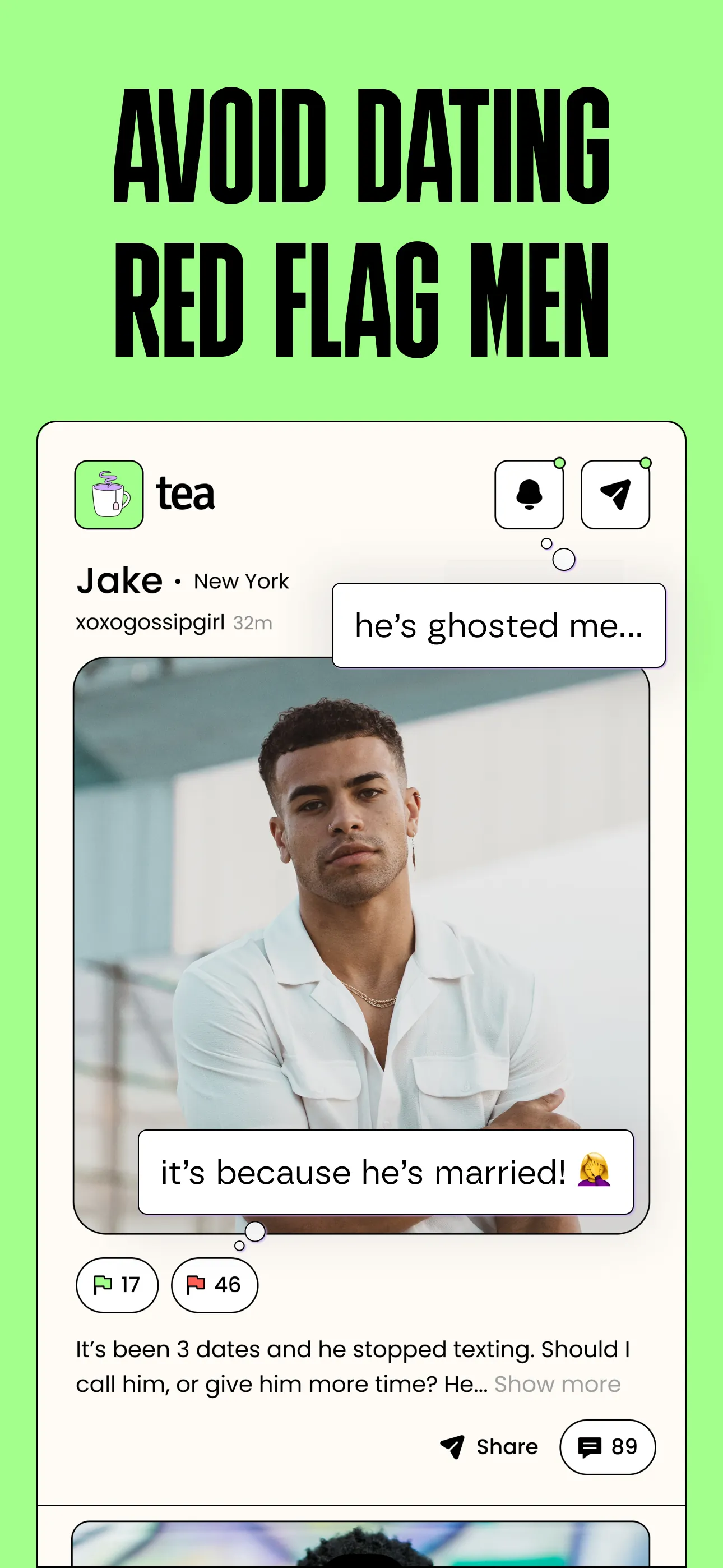 Tea Dating Advice iphone screenshot 2