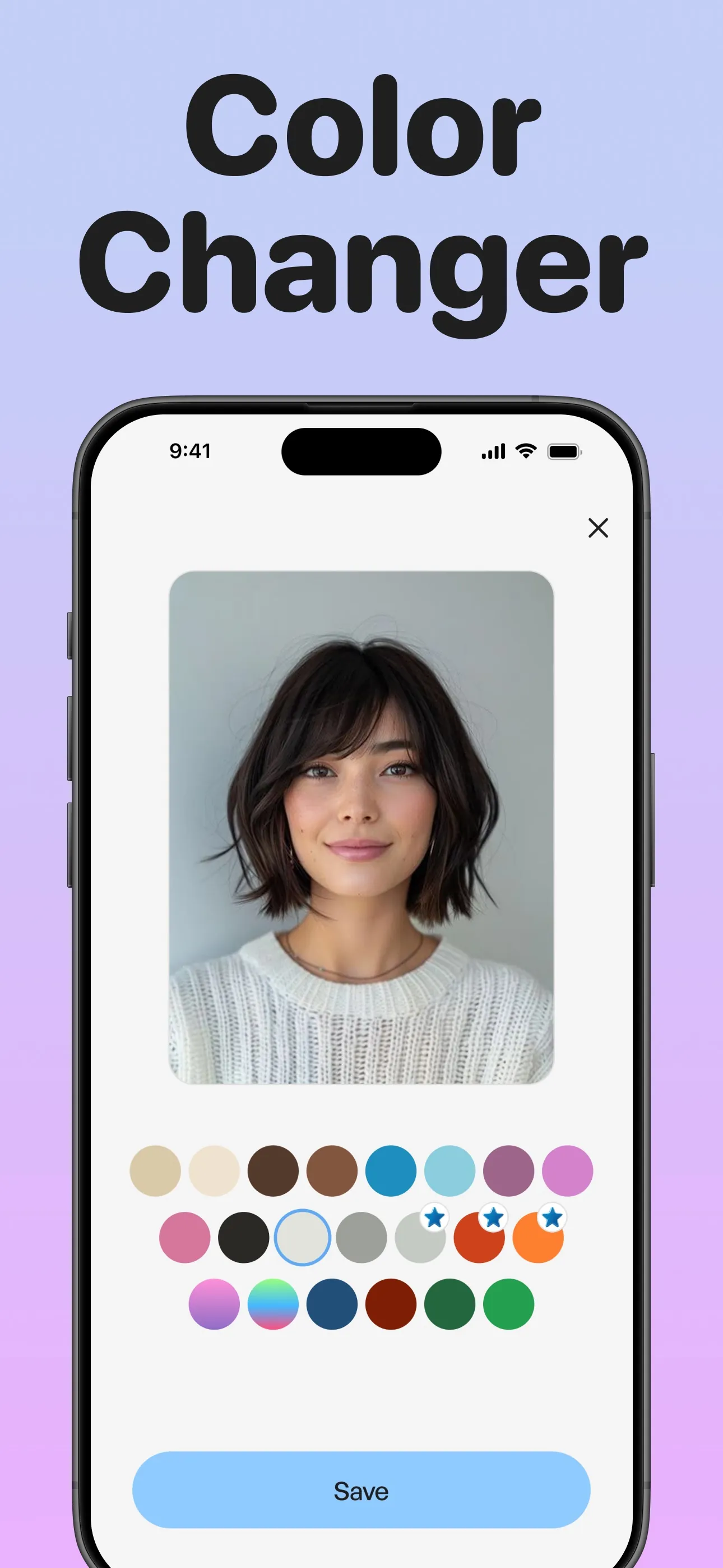 AI Hairstyle Color Changer iphone screenshot 2