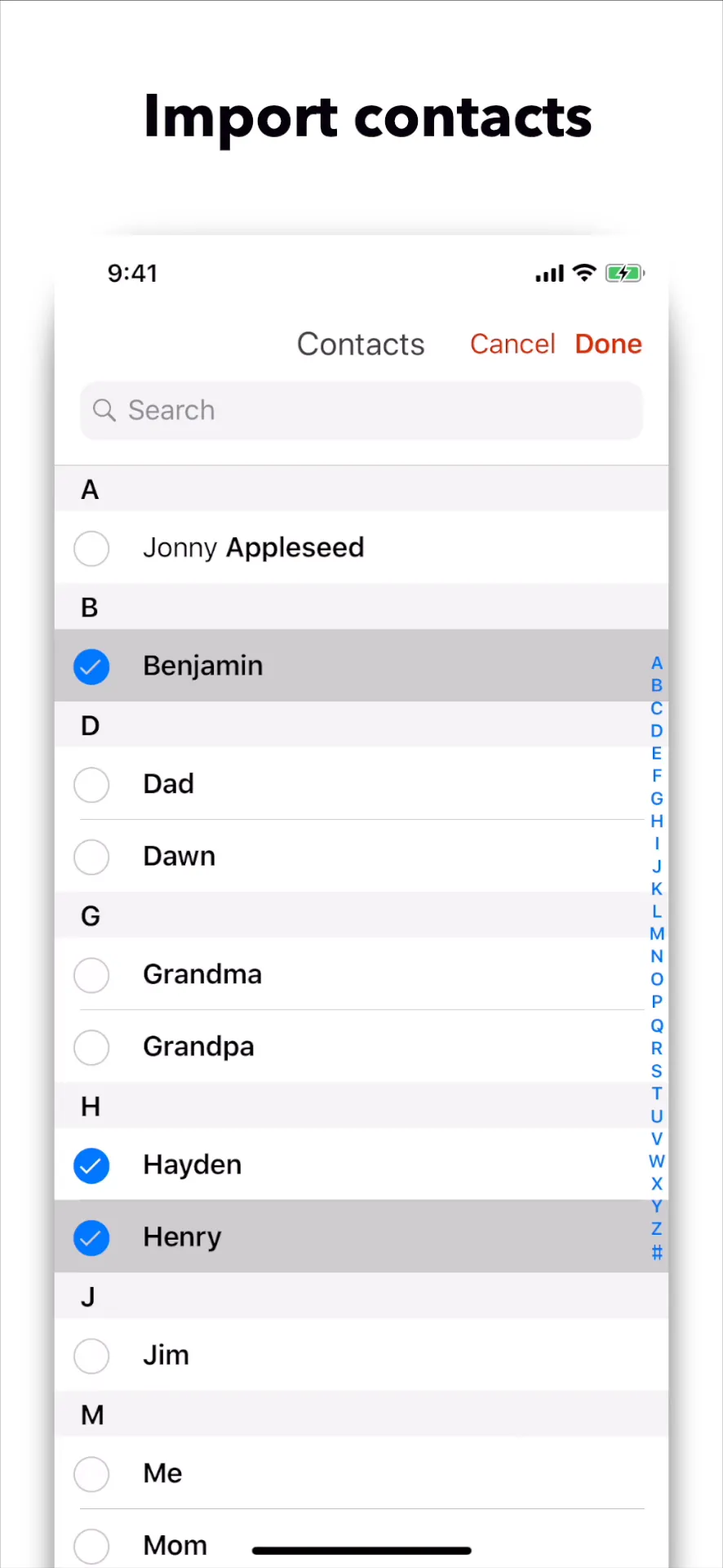 The Christmas List iphone screenshot 1