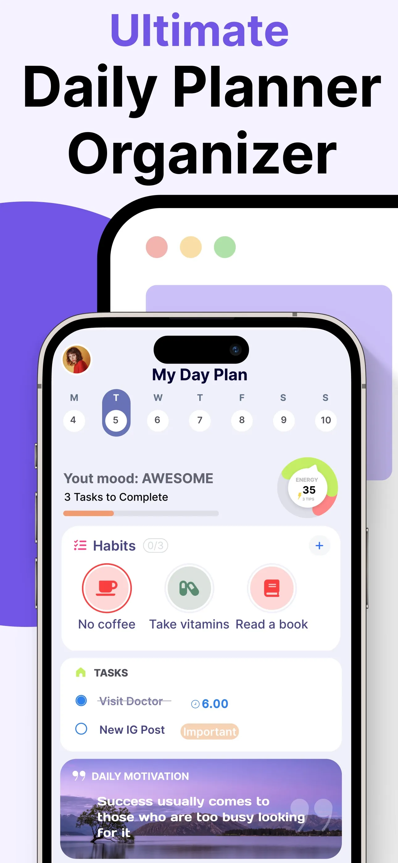 Daily Planner, Schedule: Brite iphone screenshot 1
