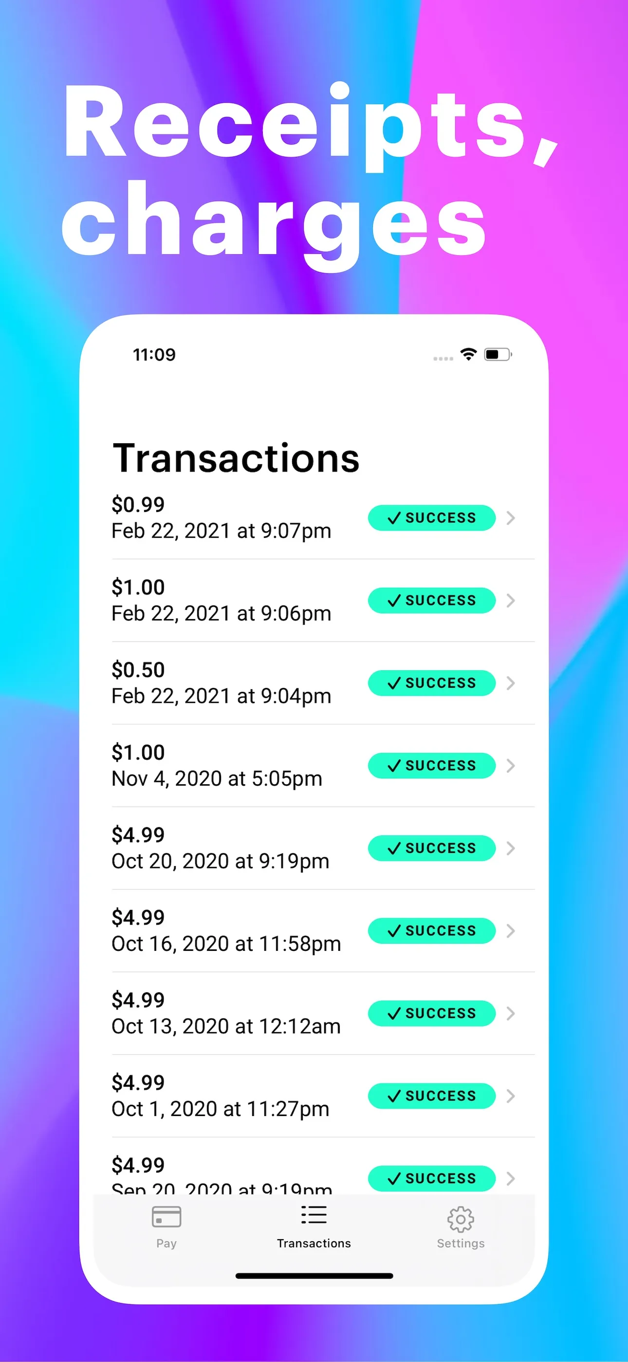 Pay for Stripe iphone screenshot 6