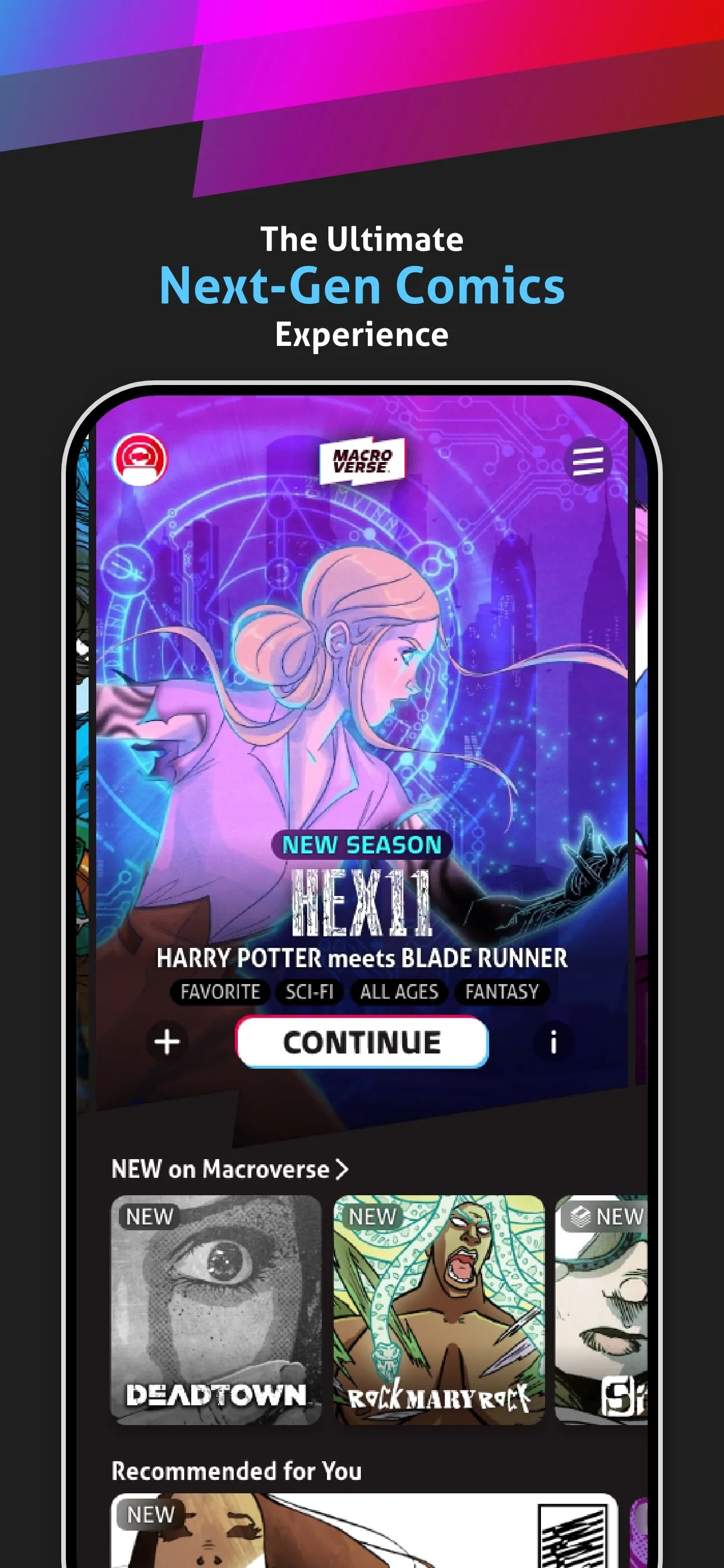 Macroverse: Next Gen Comics iphone screenshot 1