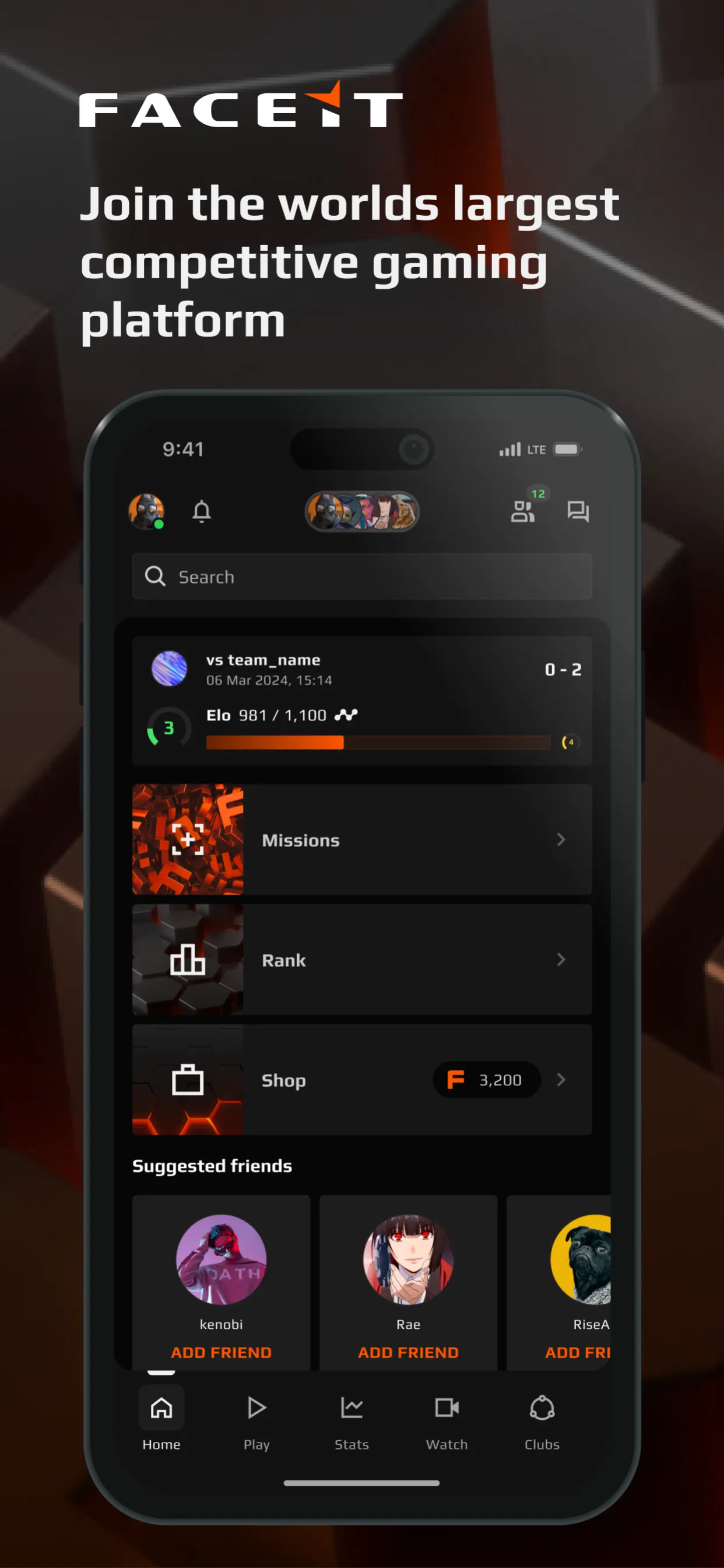 FACEIT - CS2 Command Centre iphone screenshot 1