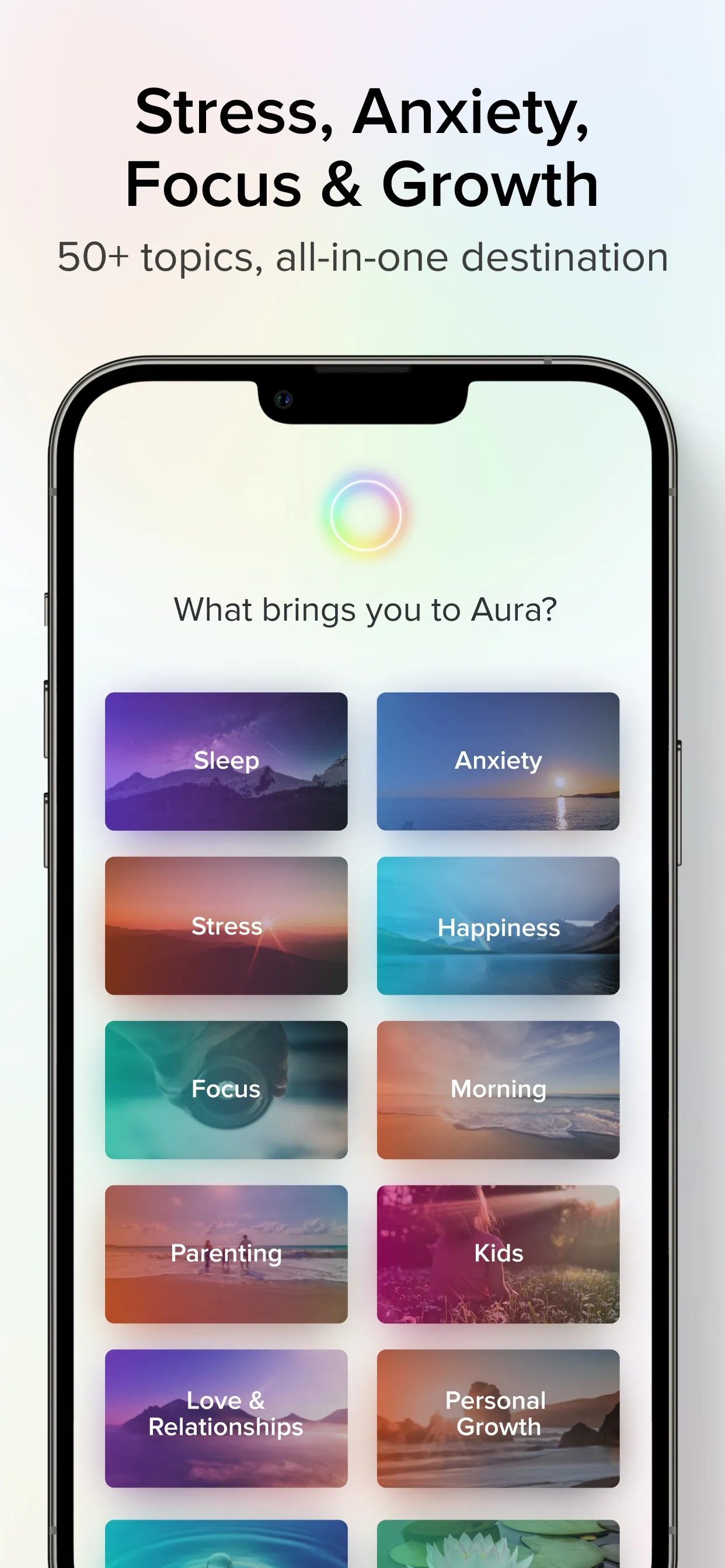 Aura: Meditation & Sleep, CBT iphone screenshot 5