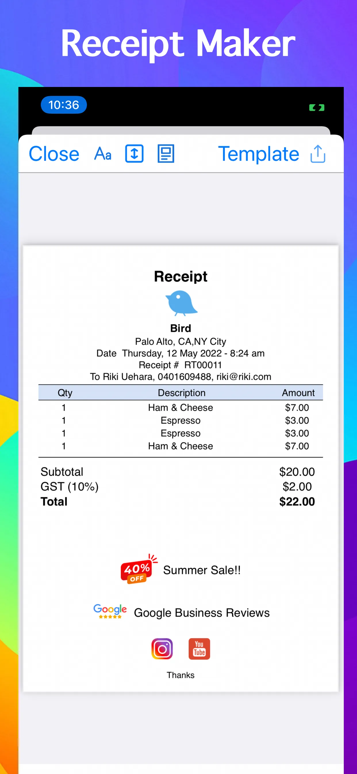 POS app, Point of Sale System iphone screenshot 5