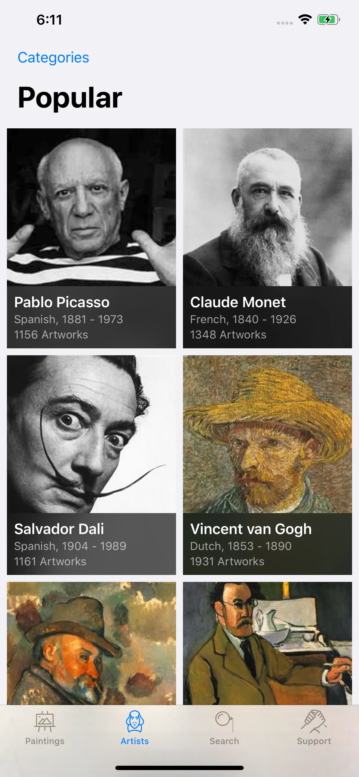 WikiArt iphone screenshot 6