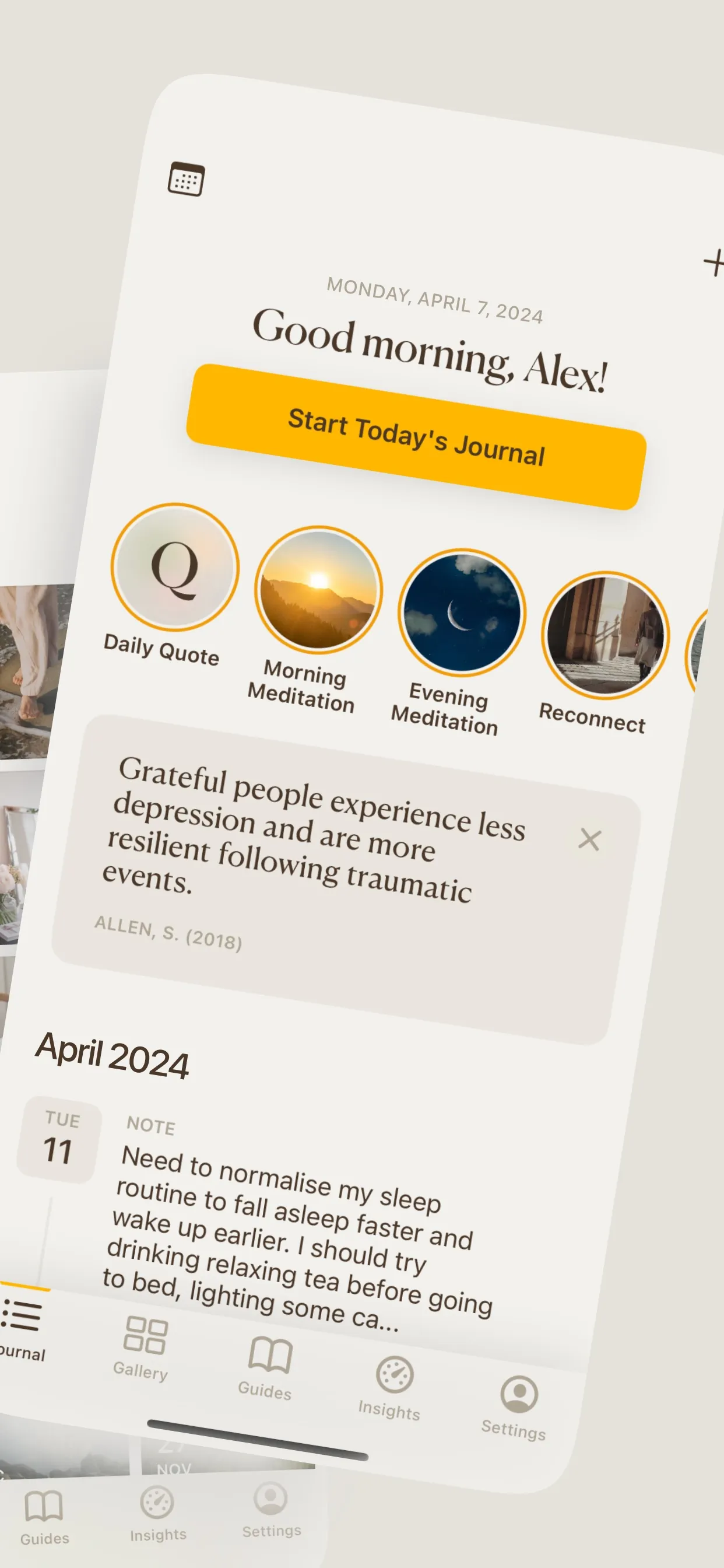5 Minute Journal・Daily Diary iphone screenshot 3