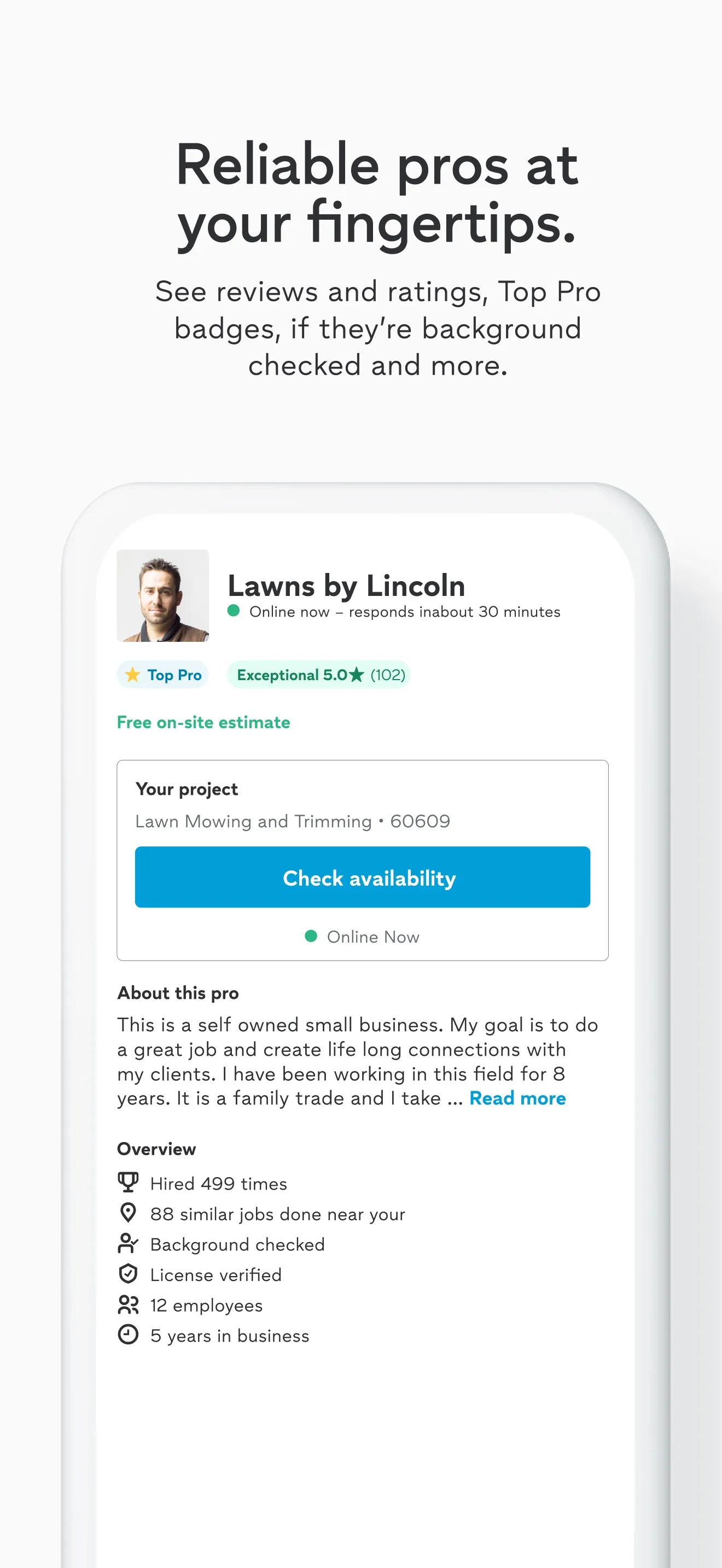 Thumbtack: Home Service Pros iphone screenshot 6