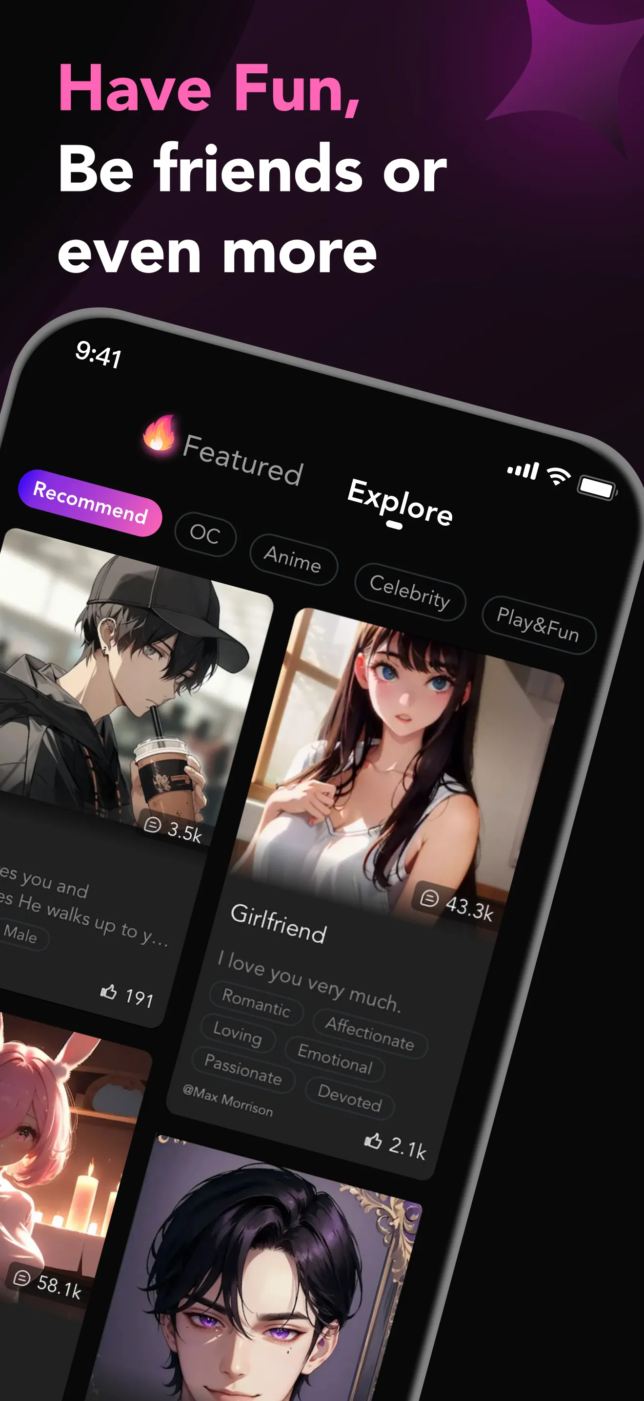 Candy Chat AI: Character Chat iphone screenshot 2