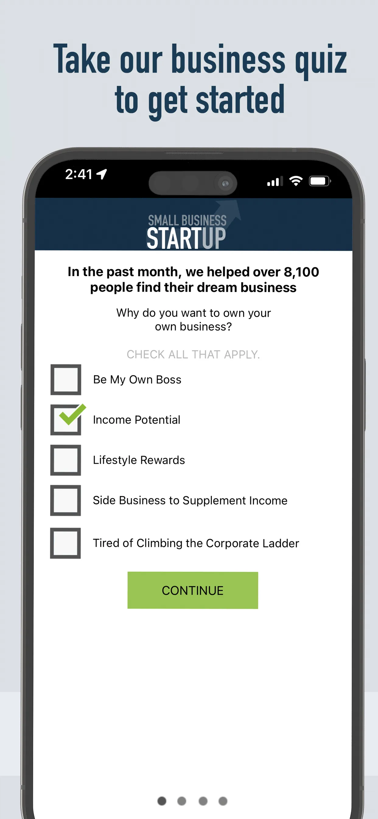 Small Business Startup iphone screenshot 3