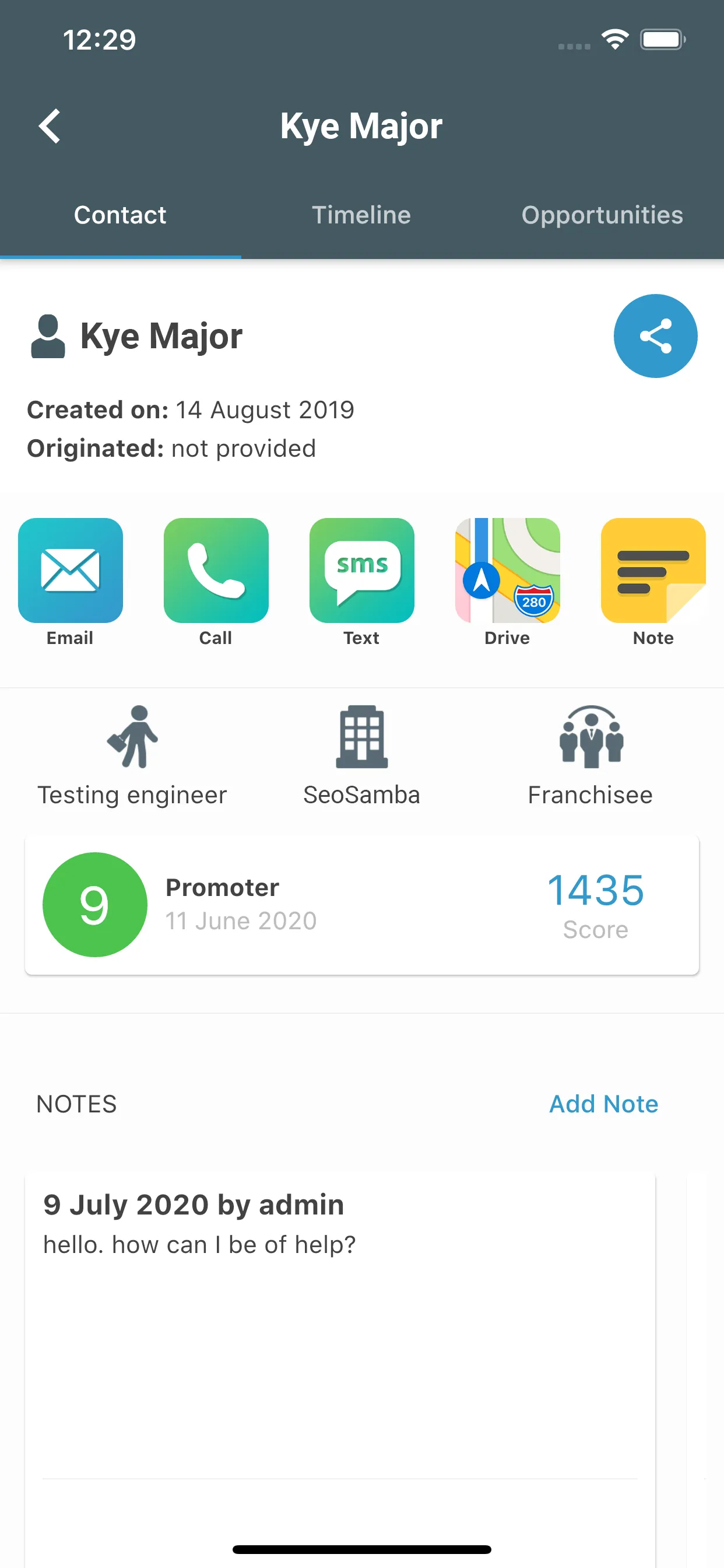 CRM Mobile by SeoSamba iphone screenshot 6