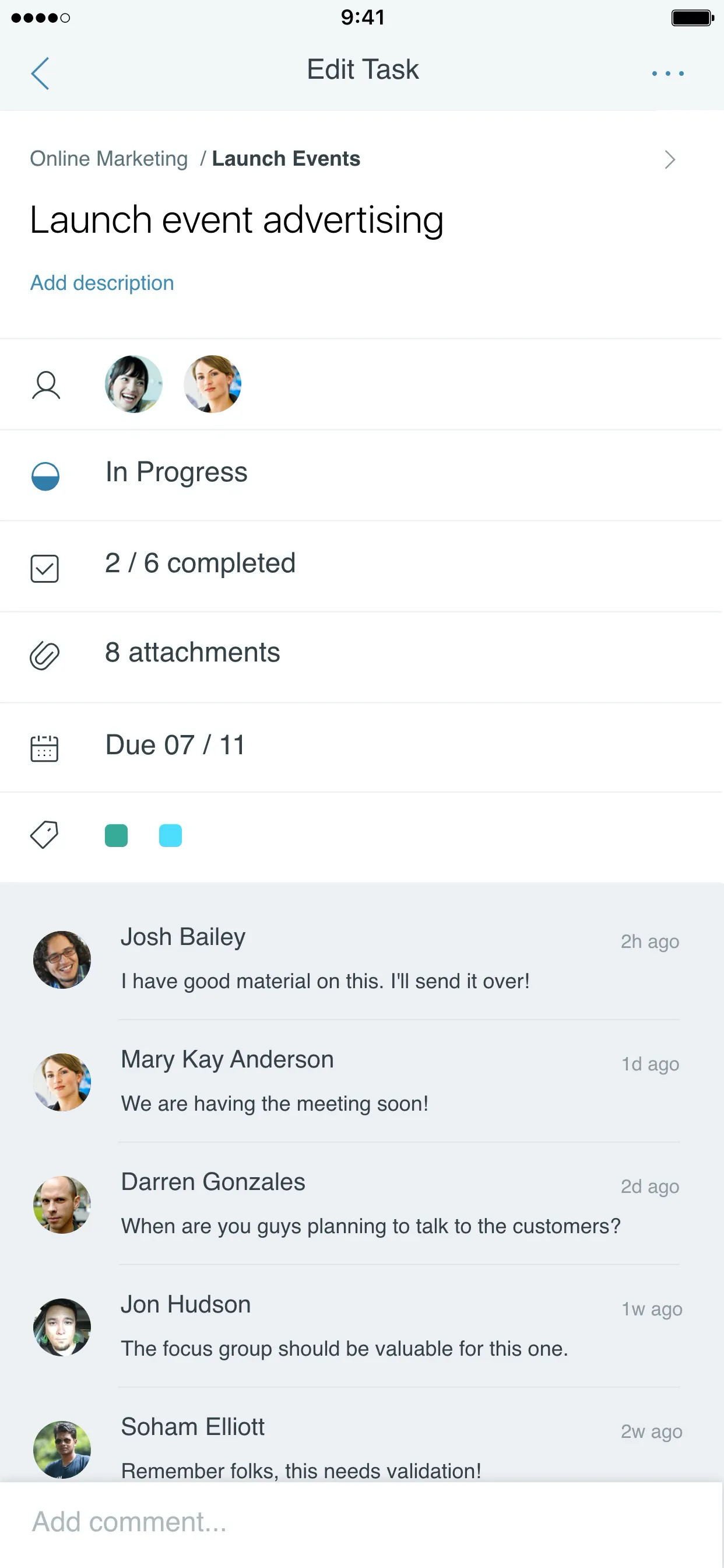 Microsoft Planner iphone screenshot 2