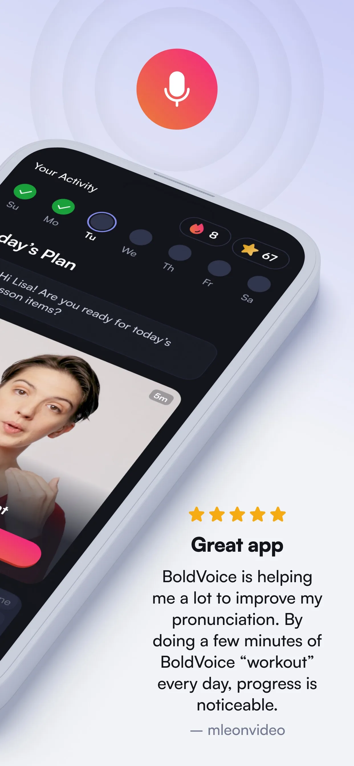 BoldVoice: Accent Training iphone screenshot 2