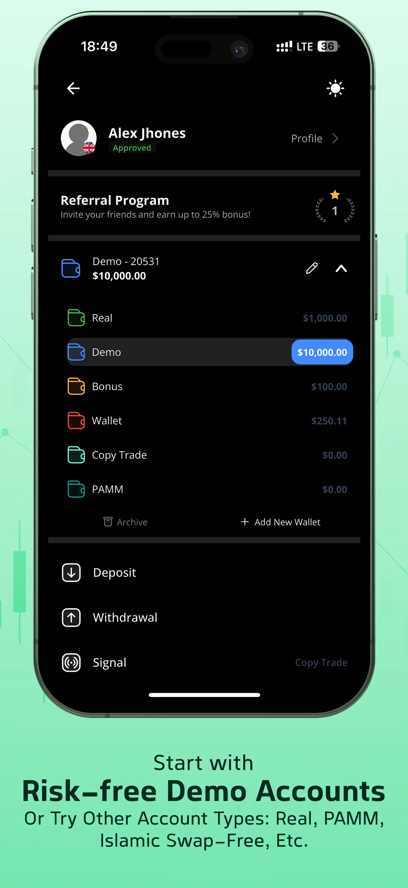 Trendo: Forex Trading Broker iphone screenshot 4