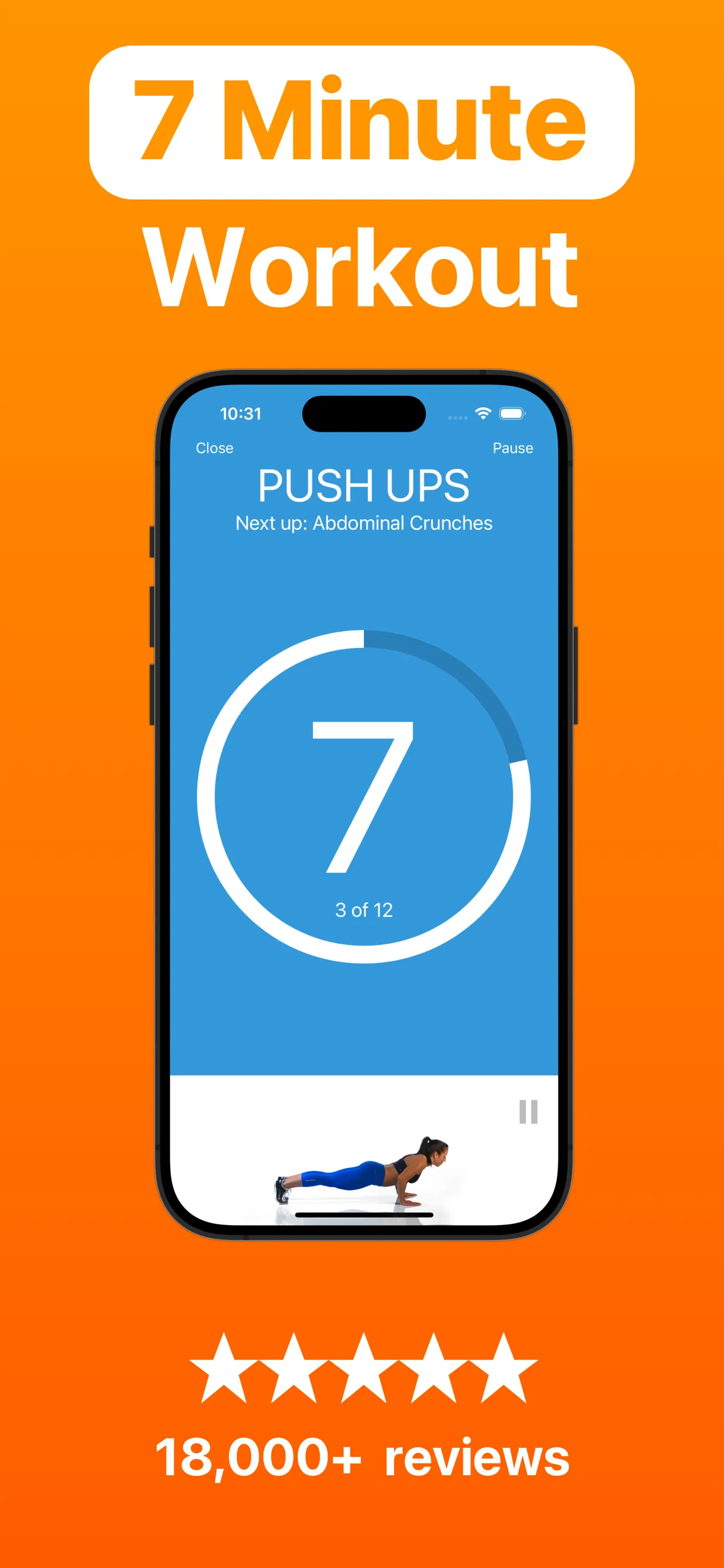 7 Minute Workout iphone screenshot 1