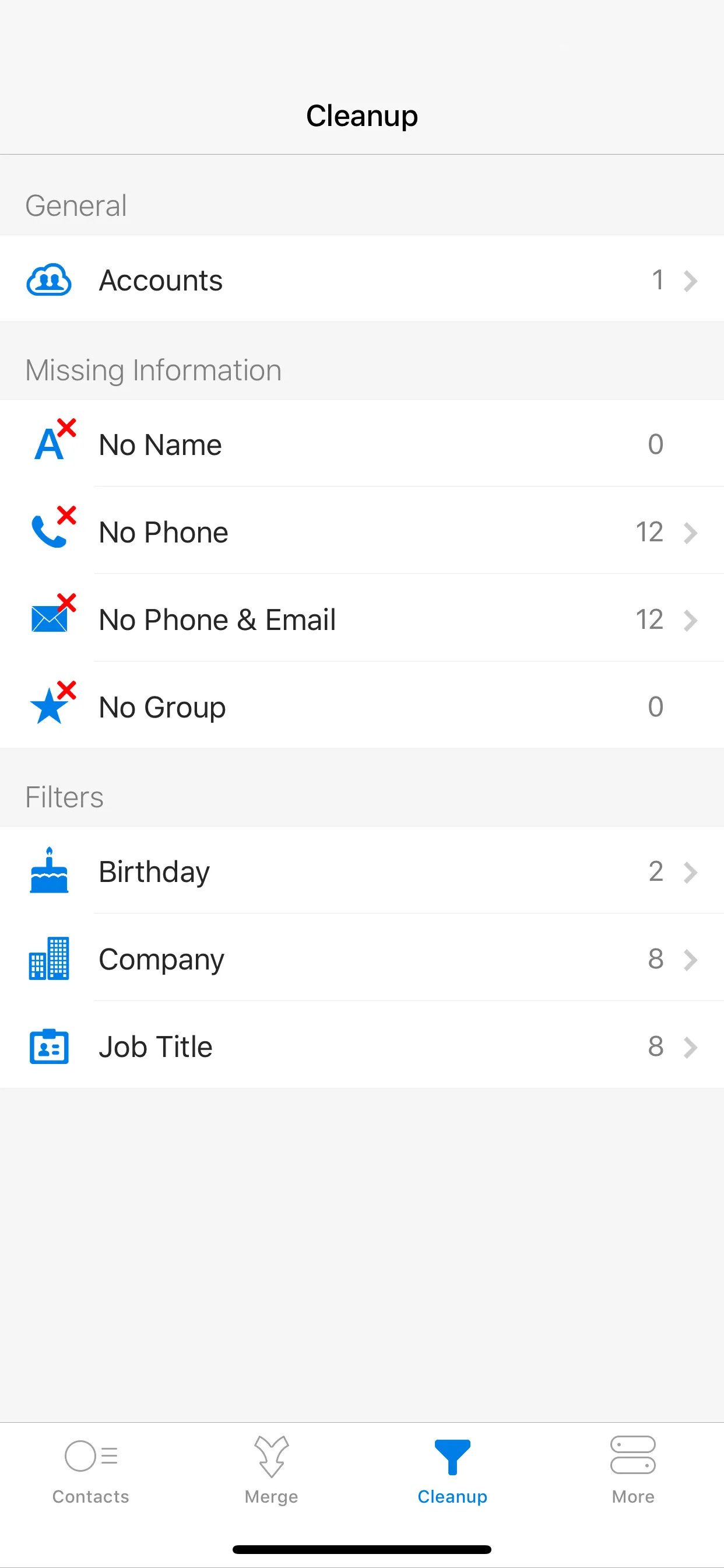 Easy Contacts. iphone screenshot 4