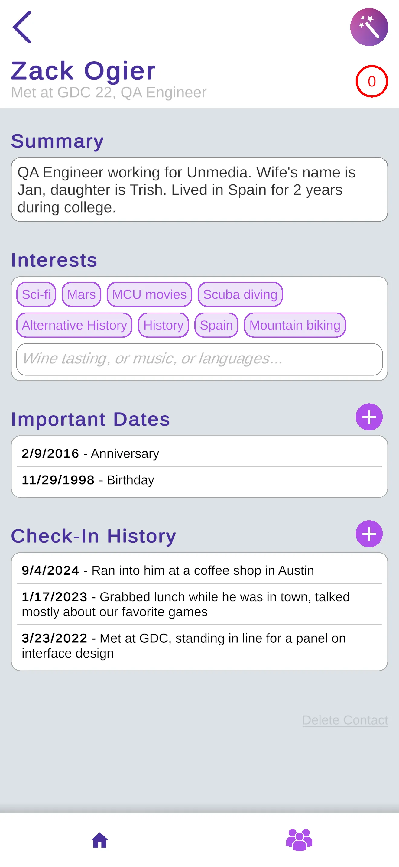 InTouch - Network Socially iphone screenshot 3