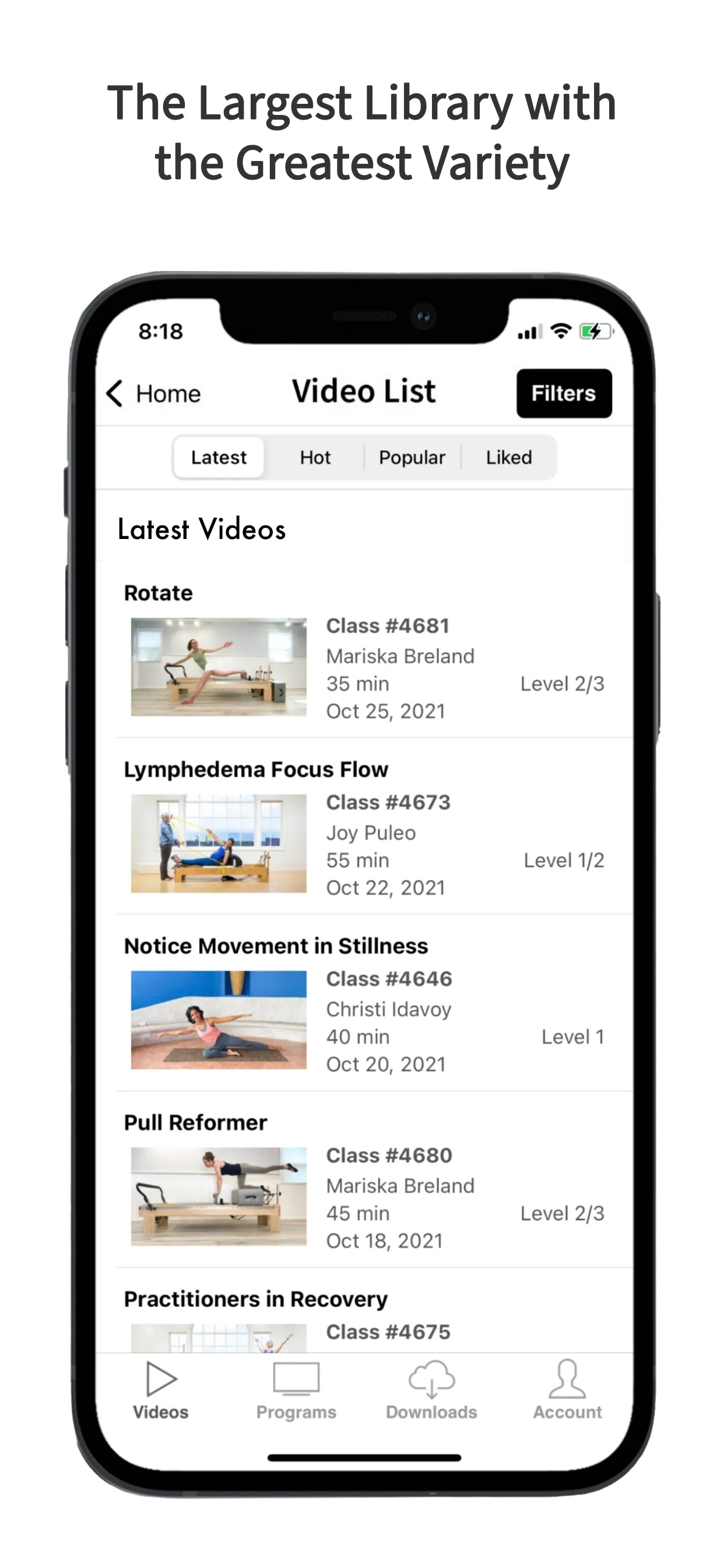 Pilates Anytime | Workouts iphone screenshot 4