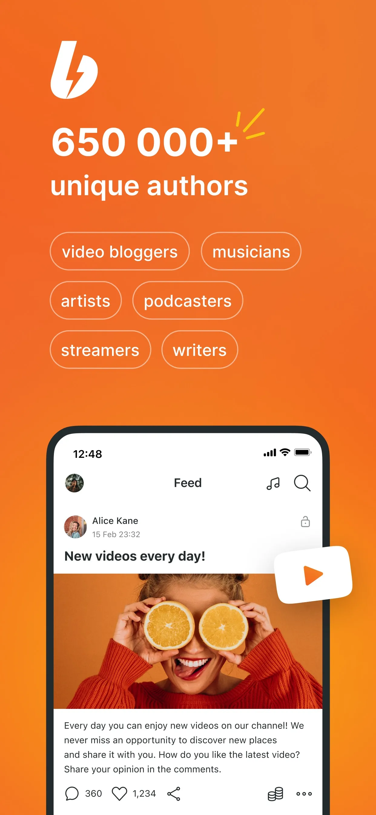 Boosty: Content just for fans iphone screenshot 1