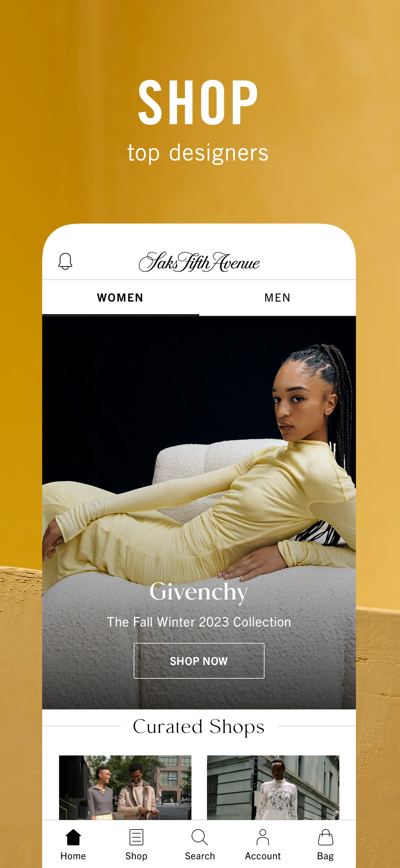 Saks Fifth Avenue iphone screenshot 1