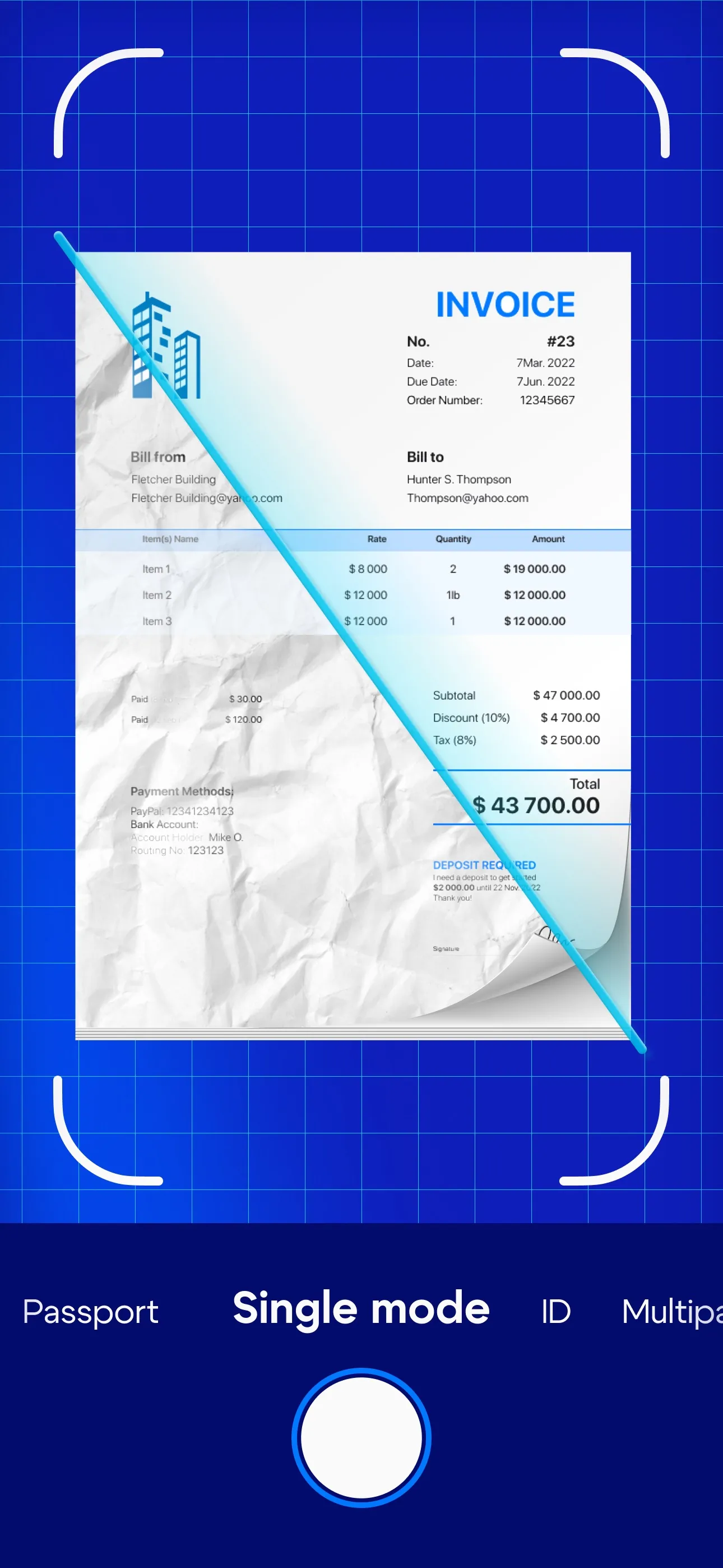 PDF Scanner & Editor Pro iphone screenshot 2