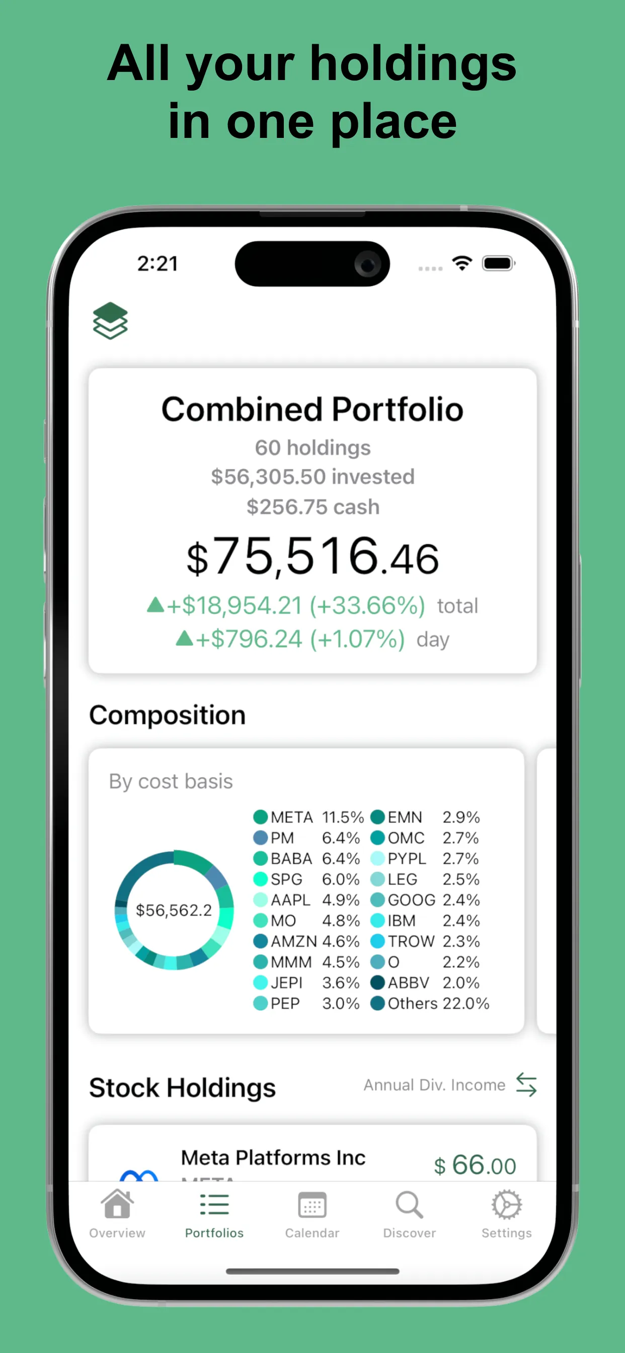 Dividend Tracker - DivTracker iphone screenshot 3