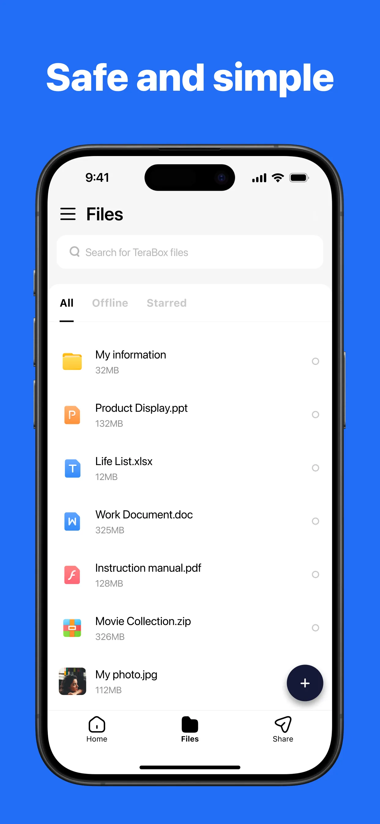 TeraBox: 1TB Cloud & AI Space iphone screenshot 2