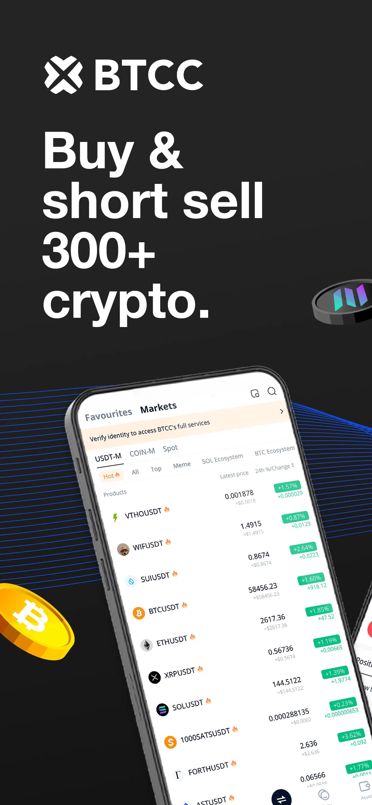 BTCC-Trade Bitcoin & Crypto iphone screenshot 1