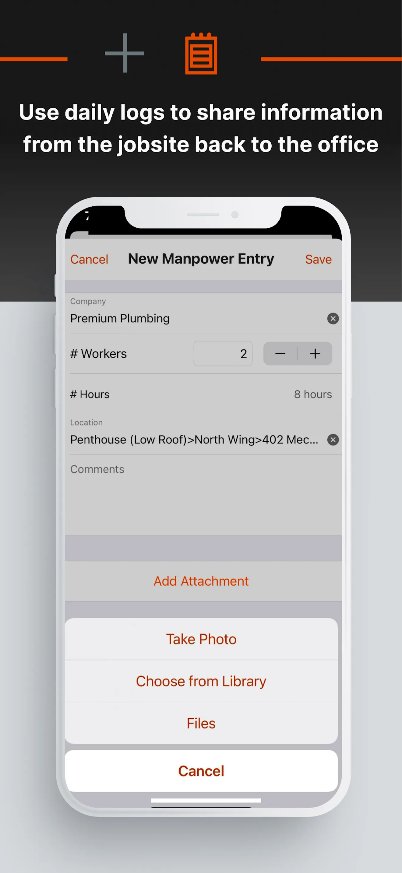 Procore iphone screenshot 4