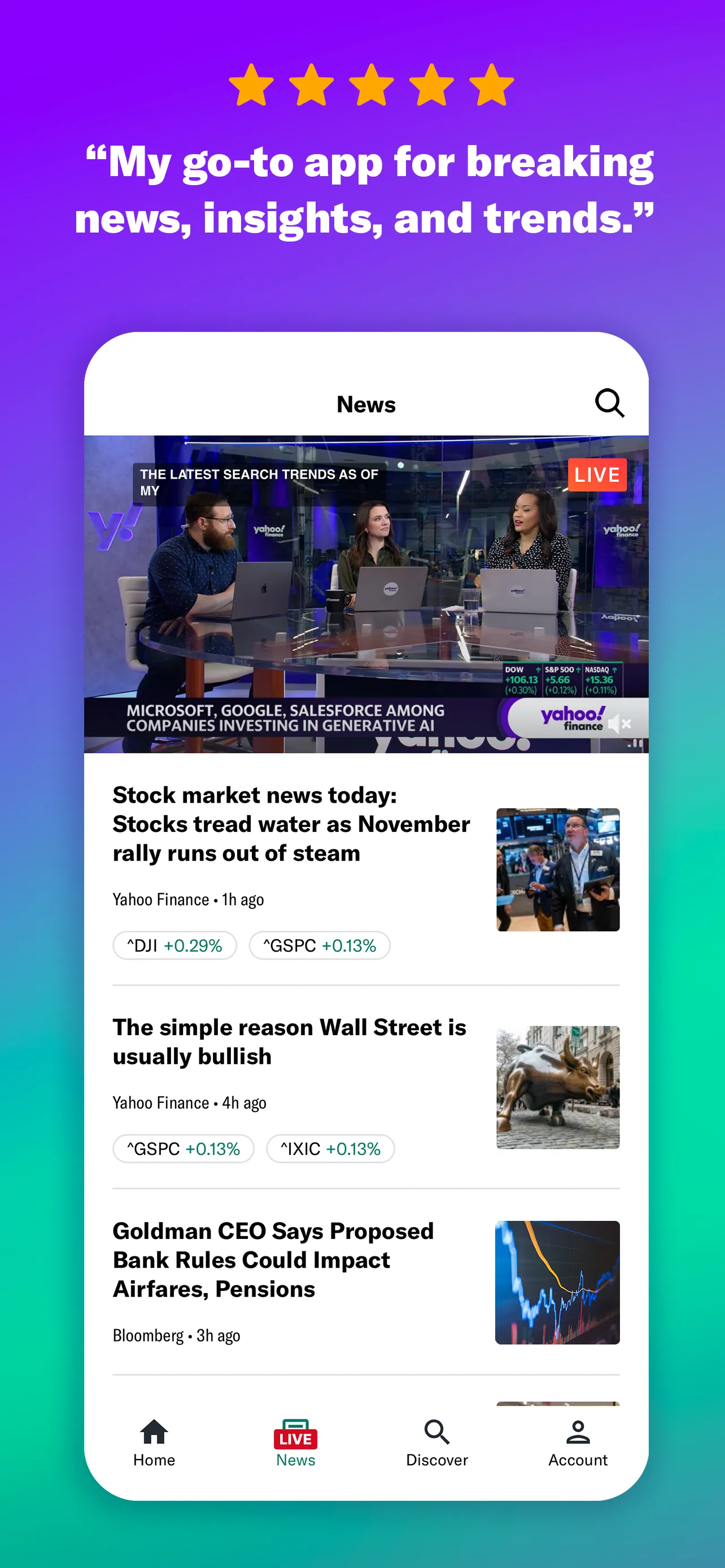 Yahoo Finance: Stocks & News iphone screenshot 4