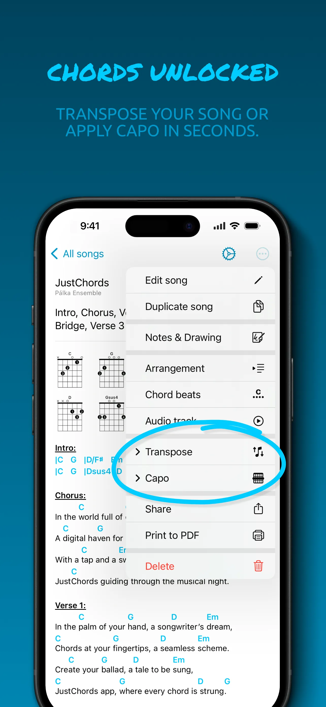 JustChords iphone screenshot 4