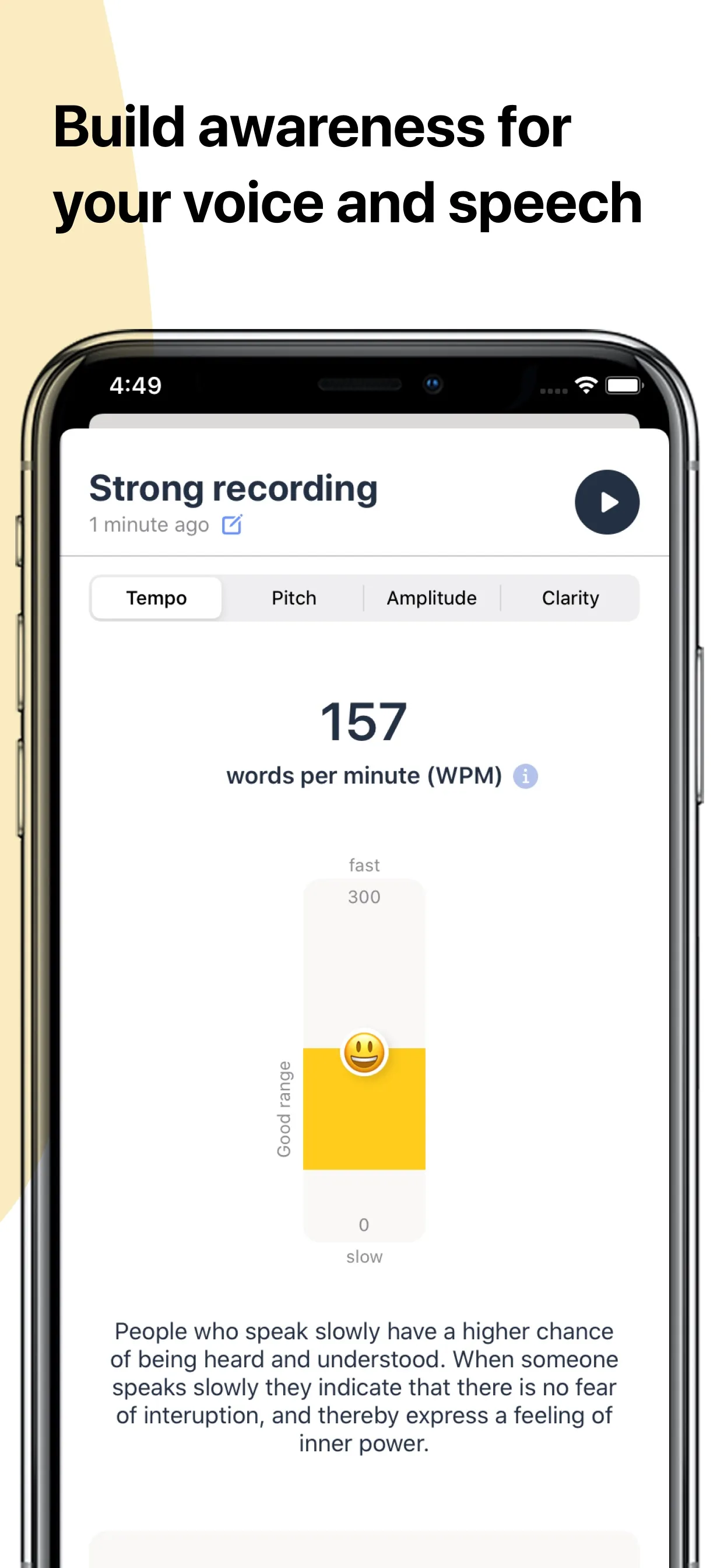 Astound - Voice & Speech Coach iphone screenshot 5