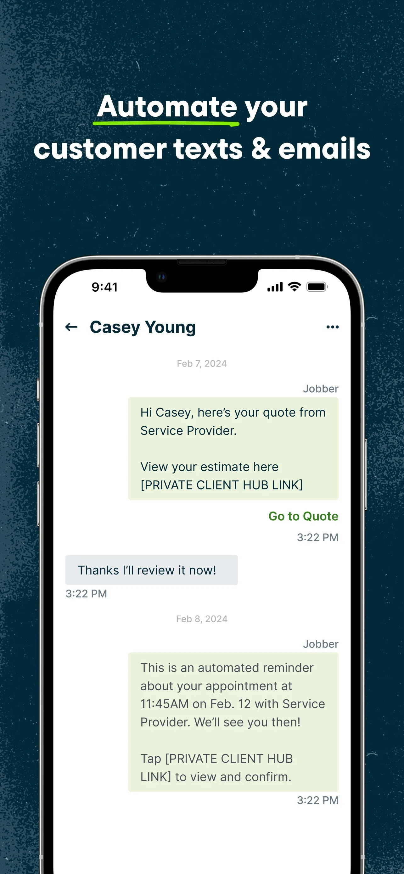 Jobber Field Service Software iphone screenshot 5