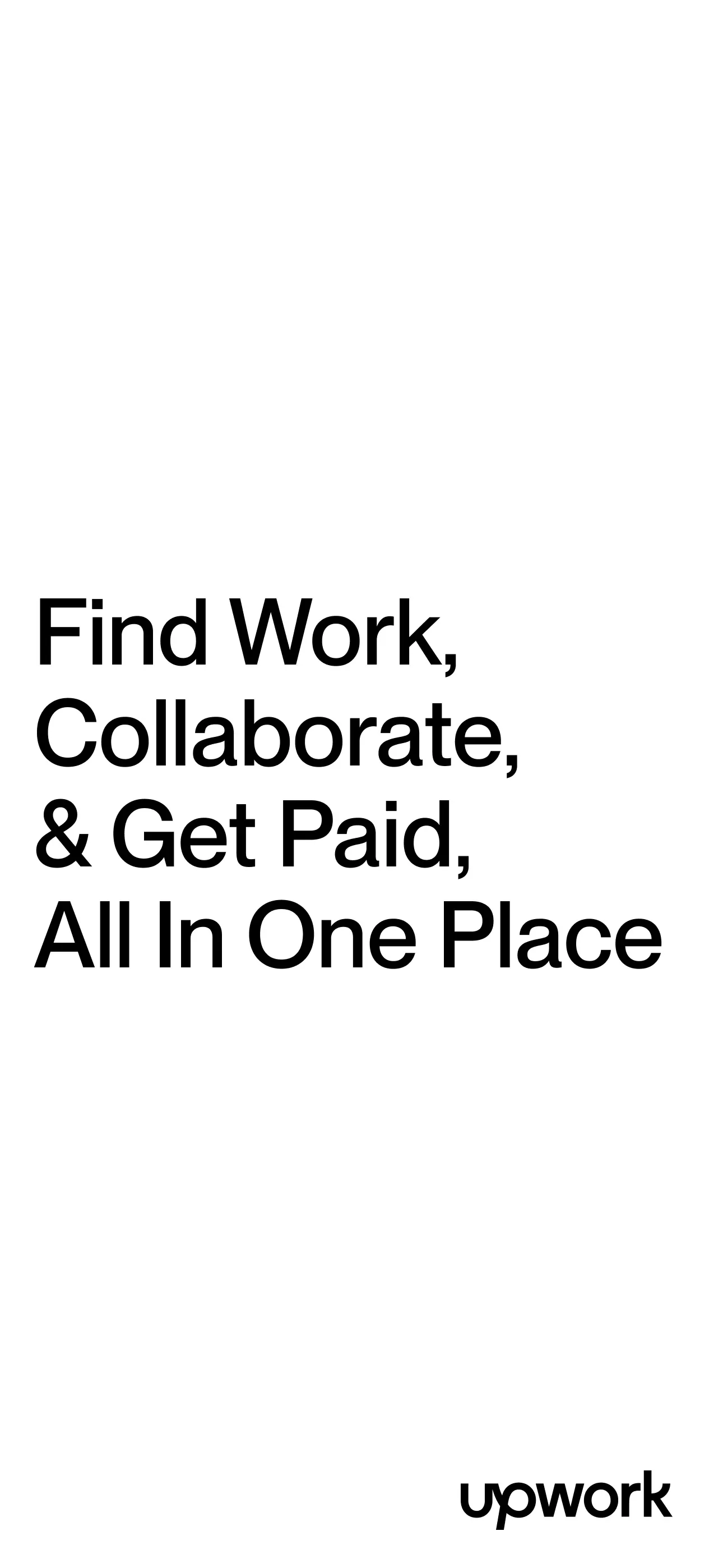 Upwork for Freelancers iphone screenshot 1