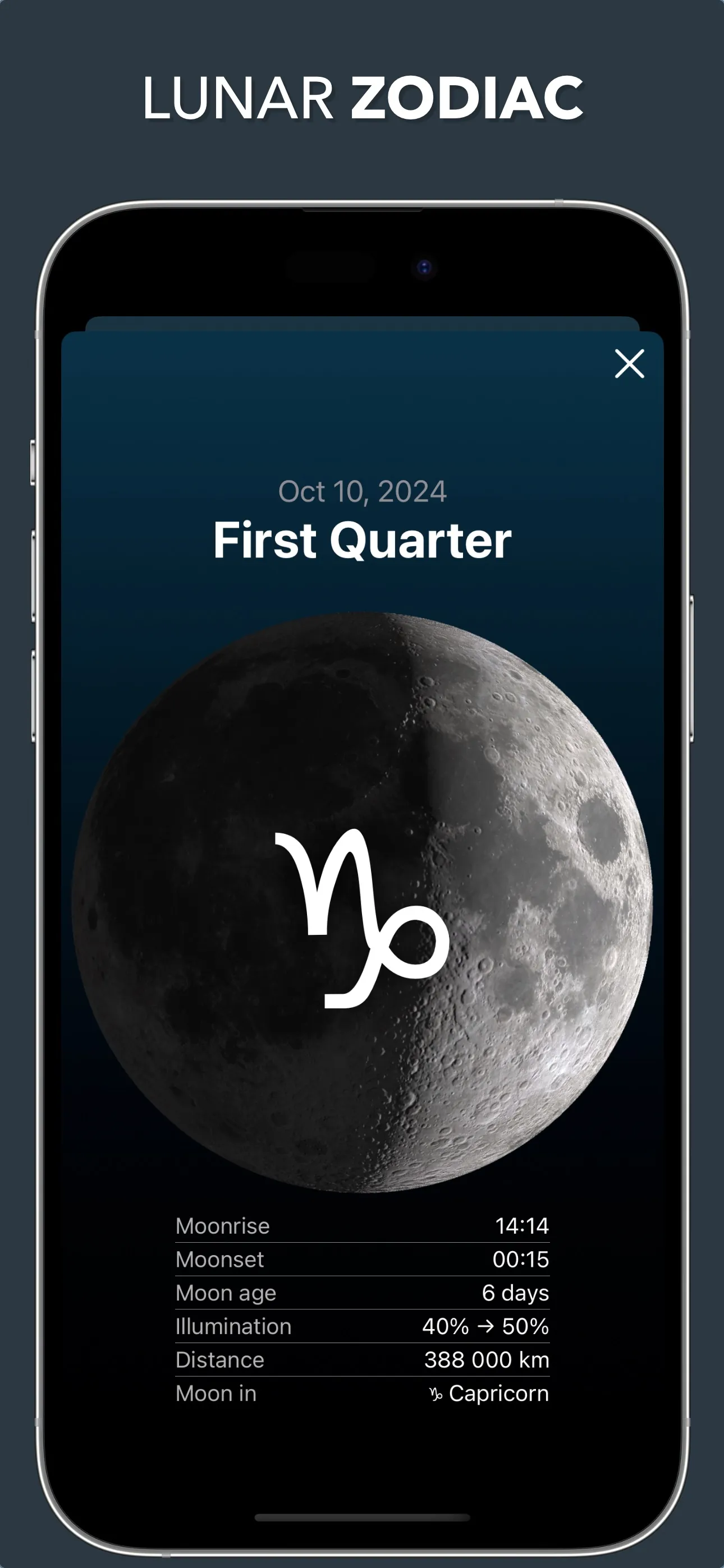 Lunar - Moon Phase & Widget iphone screenshot 5