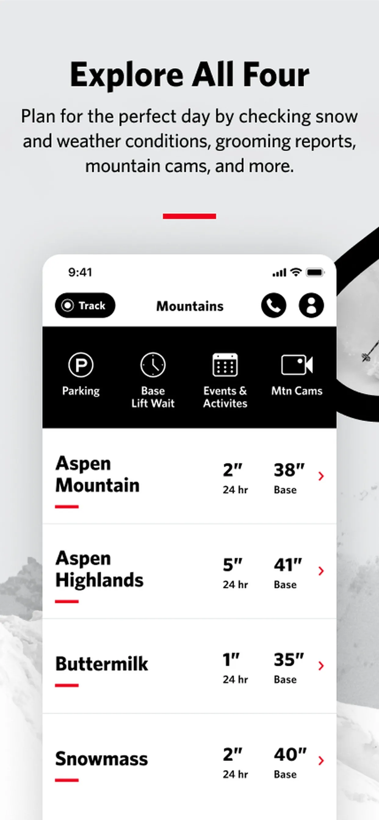 Aspen Snowmass App iphone screenshot 3