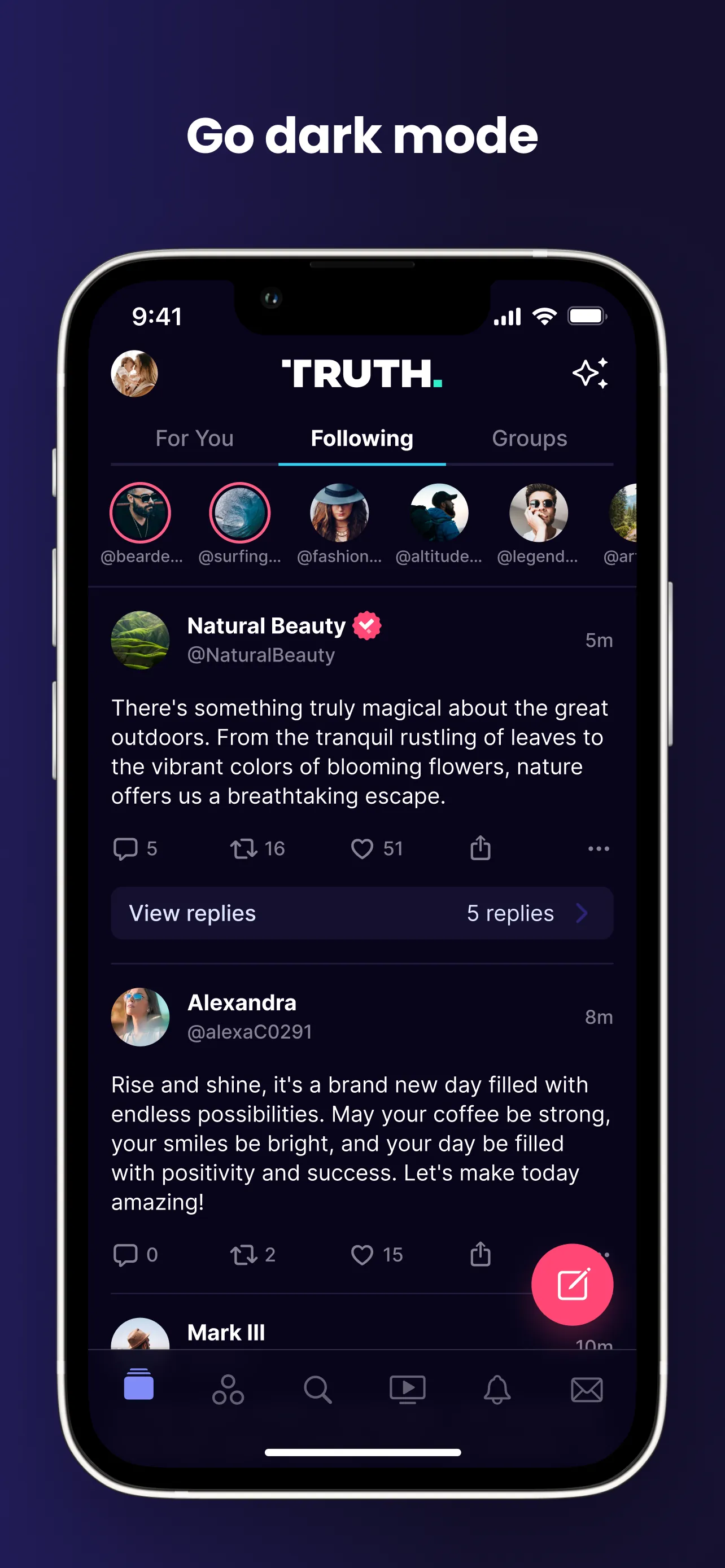 Truth Social iphone screenshot 8