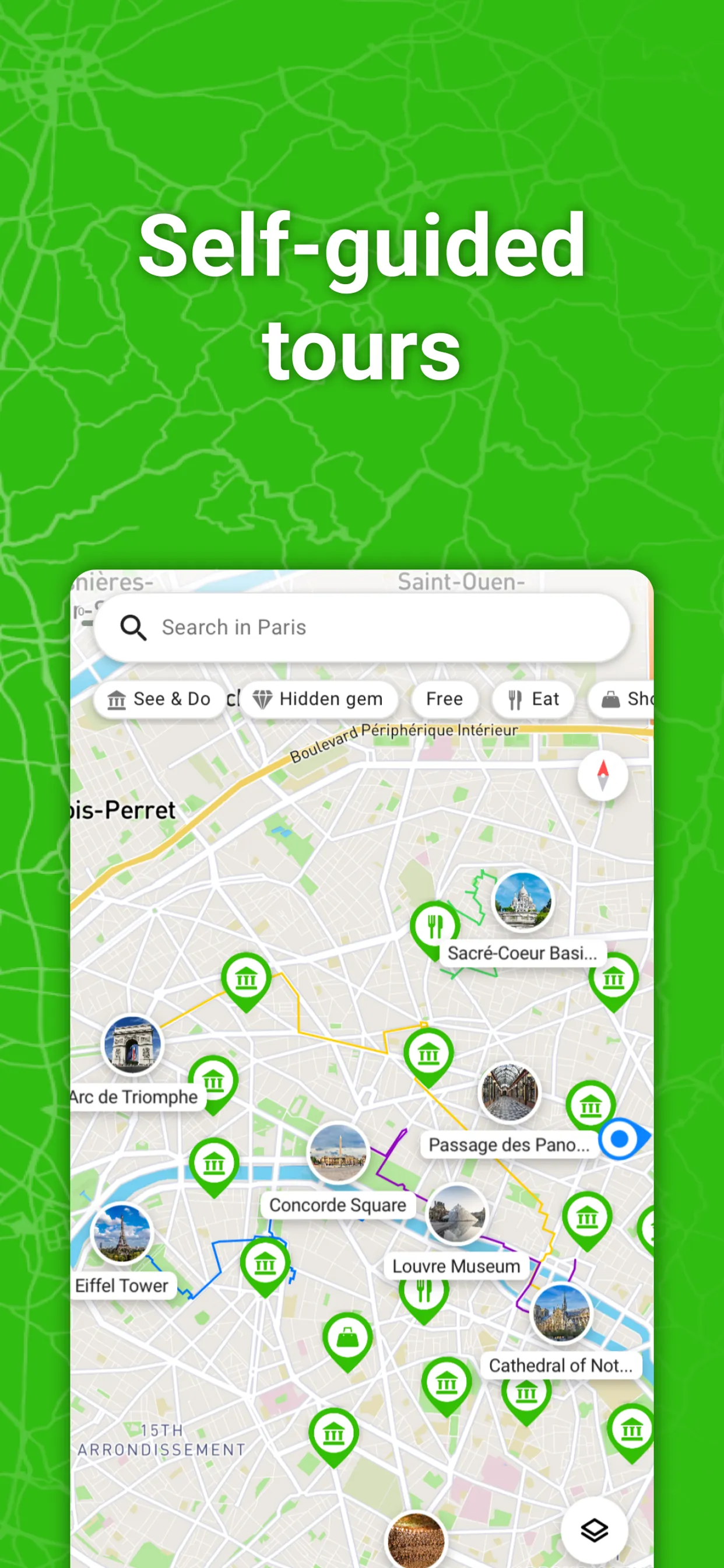 SmartGuide travel guide & map iphone screenshot 2