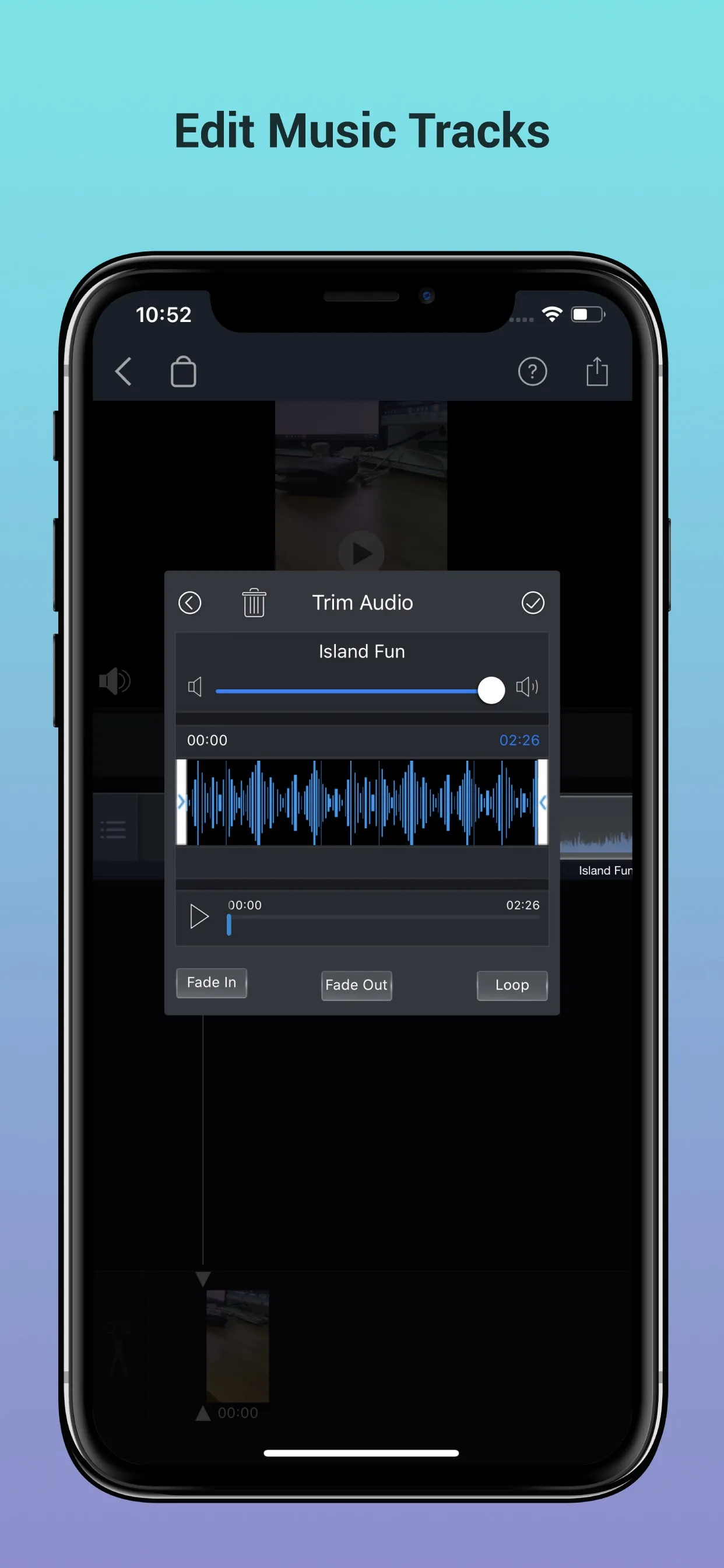 Add Music to Video Voice Over iphone screenshot 4